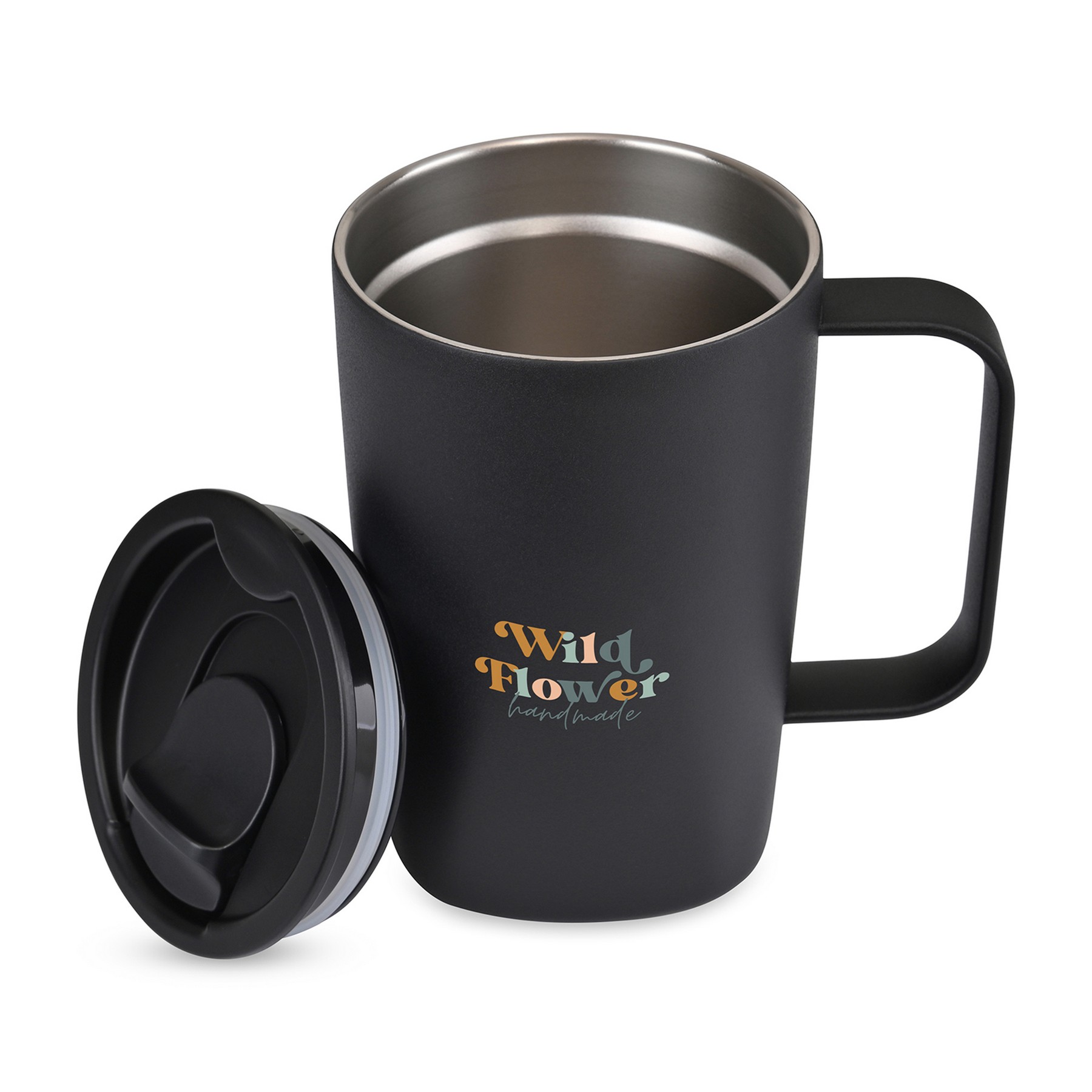 Picture of Aviana Rowan Recycled Stainless Steel Mug - 15 Oz. - Black