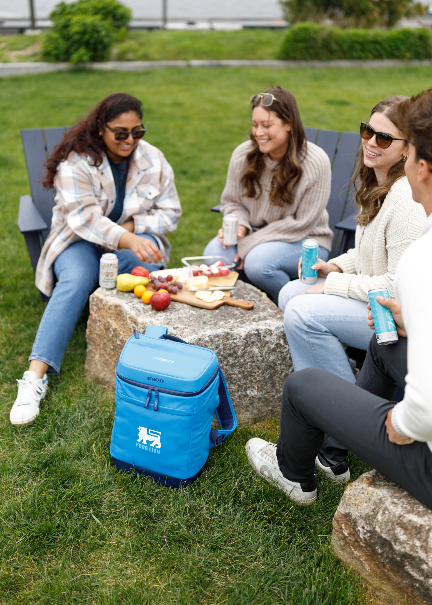 Picture of Igloo Day Chiller Recycled Poly Backpack 24 Can Soft Cooler - Brilliant Blue
