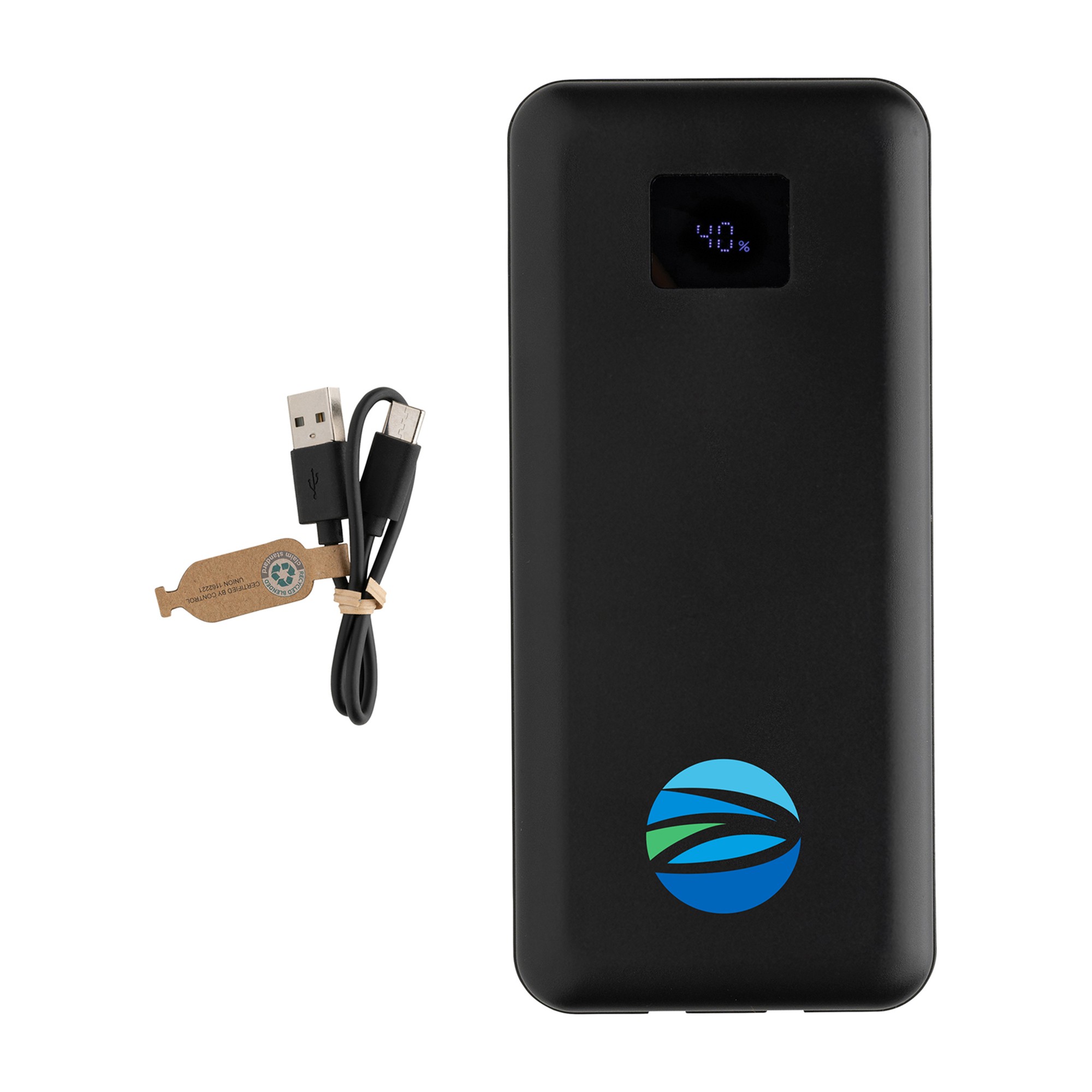 Picture of Gridley rPlastic 20000 65W Laptop Powerbank - Black