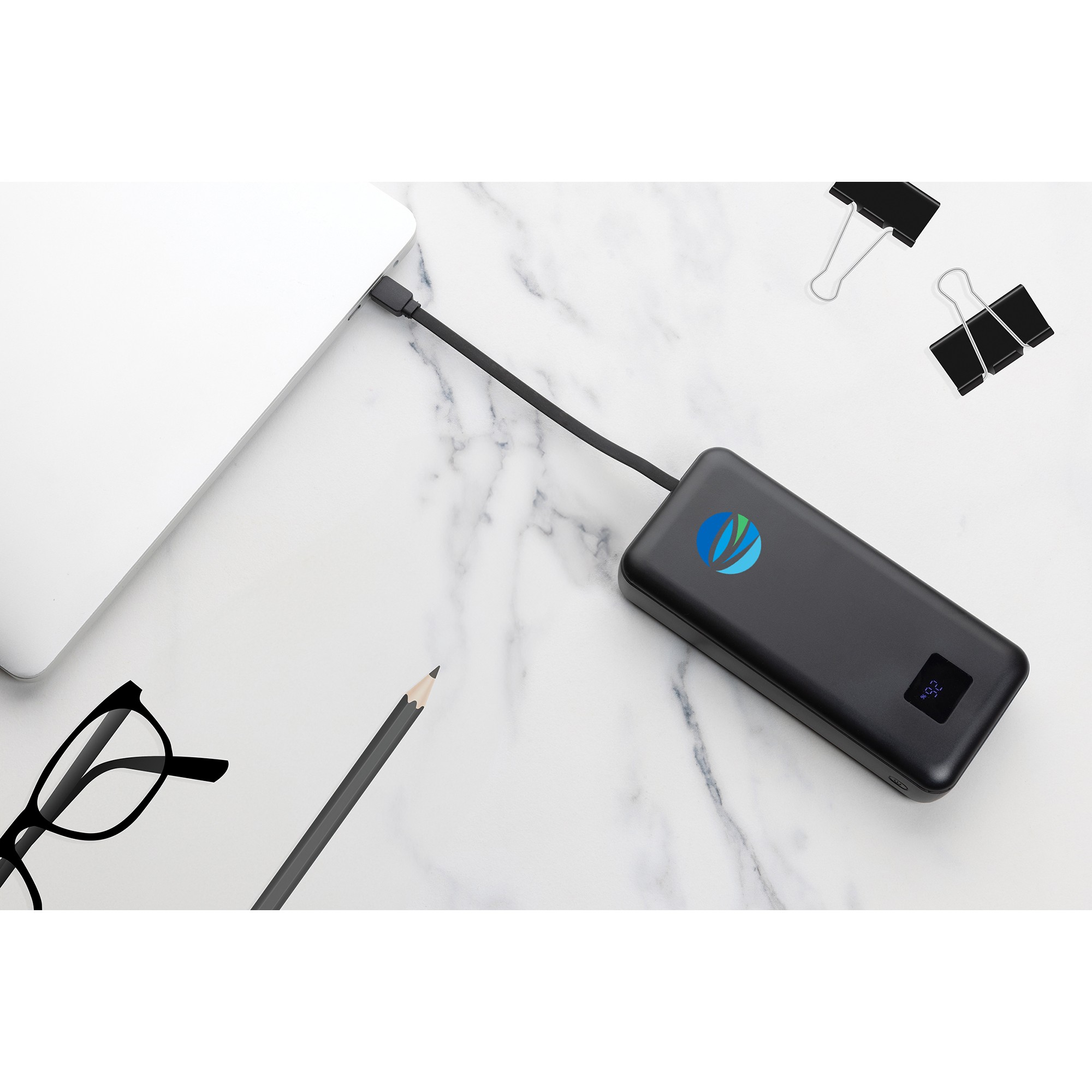 Picture of Gridley rPlastic 20000 65W Laptop Powerbank - Black