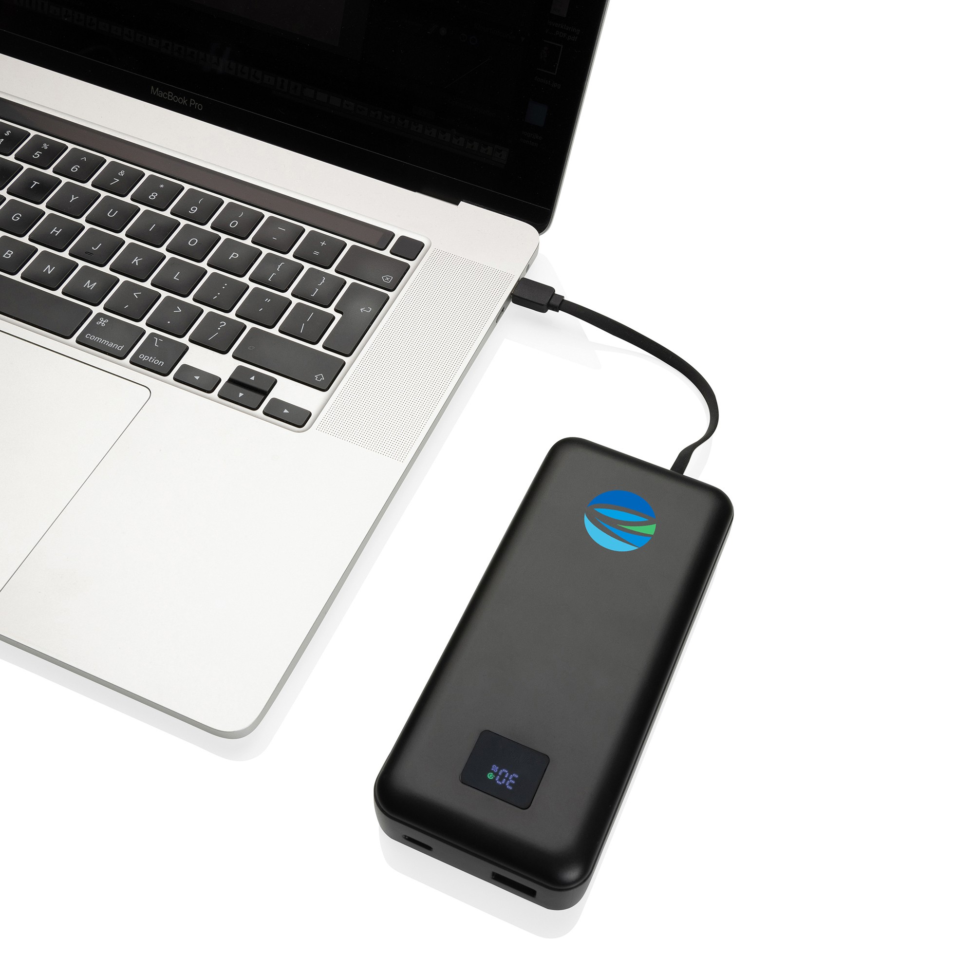 Picture of Gridley rPlastic 20000 65W Laptop Powerbank - Black