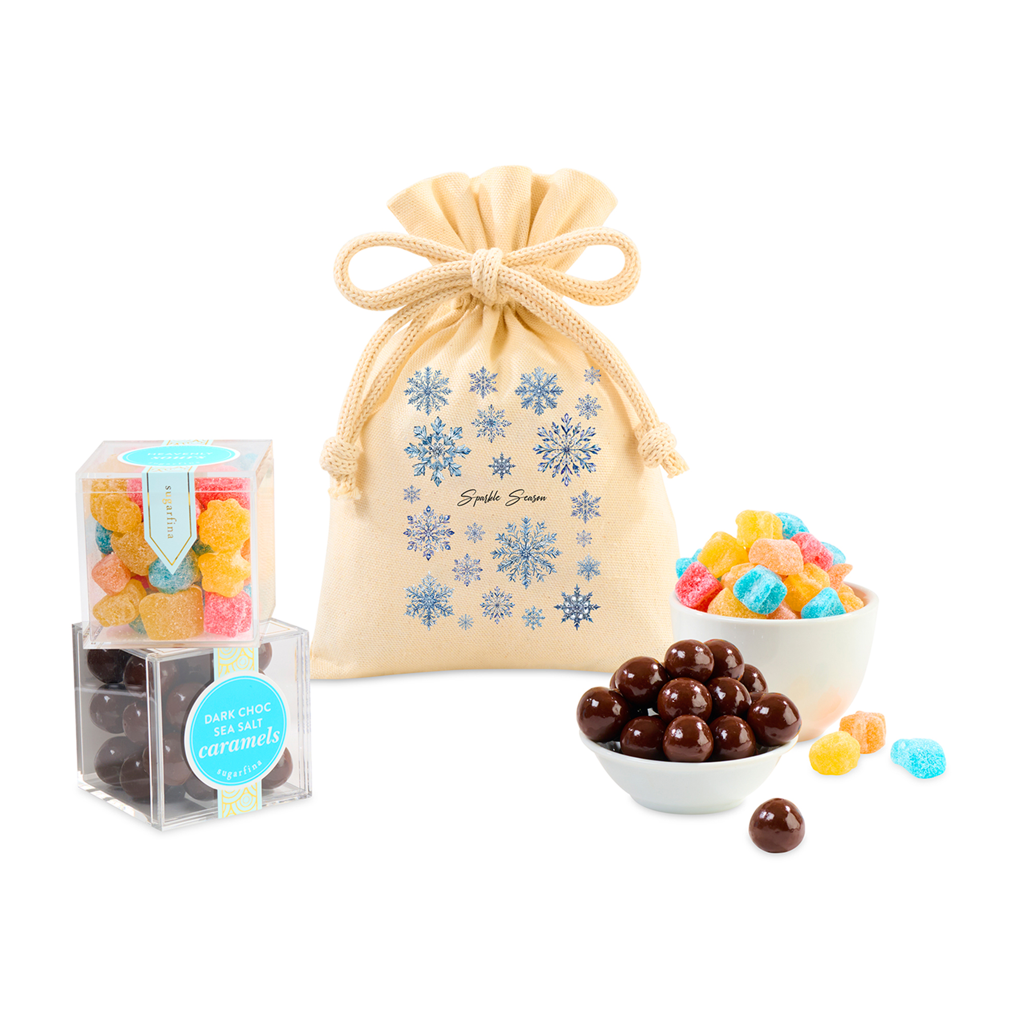Picture of Sugarfina Dazzling Duo of Favorites Gift Bag - Natural