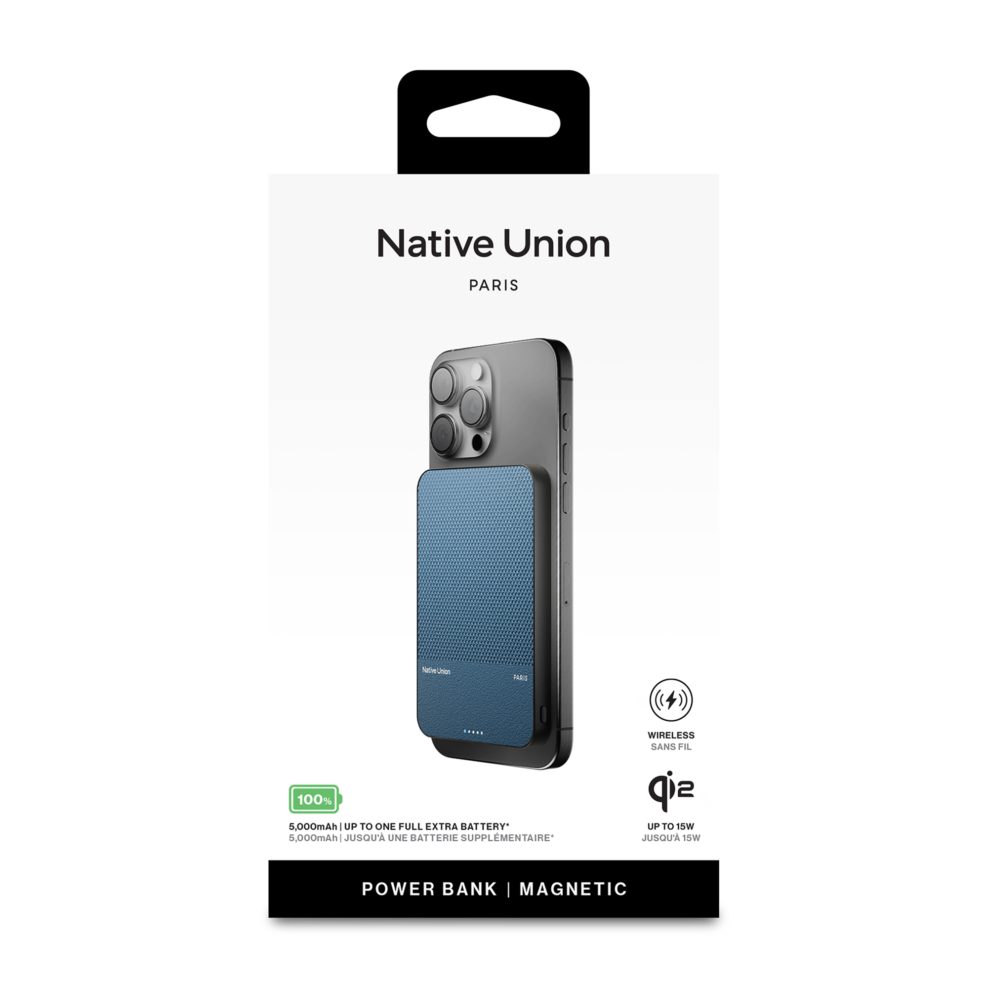 Picture of Native Union (RE)Classic Magnetic Power Bank 5000mAh - Navy