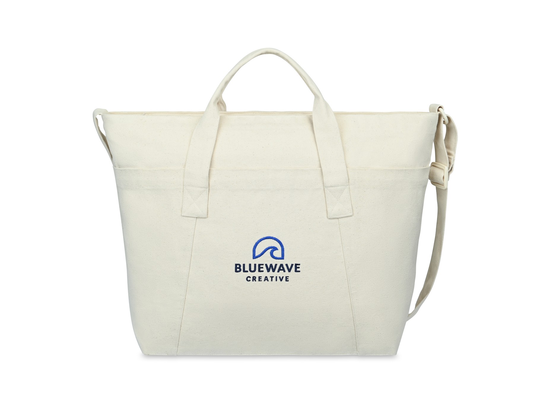 Picture of Recycled Cotton Weekender Tote - AWARE - Natural