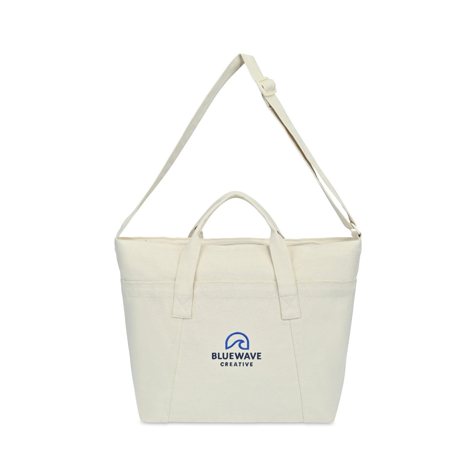 Picture of Recycled Cotton Weekender Tote - AWARE - Natural