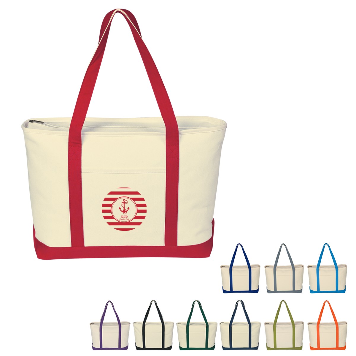 Picture of Large Starboard Cotton Canvas Tote Bag