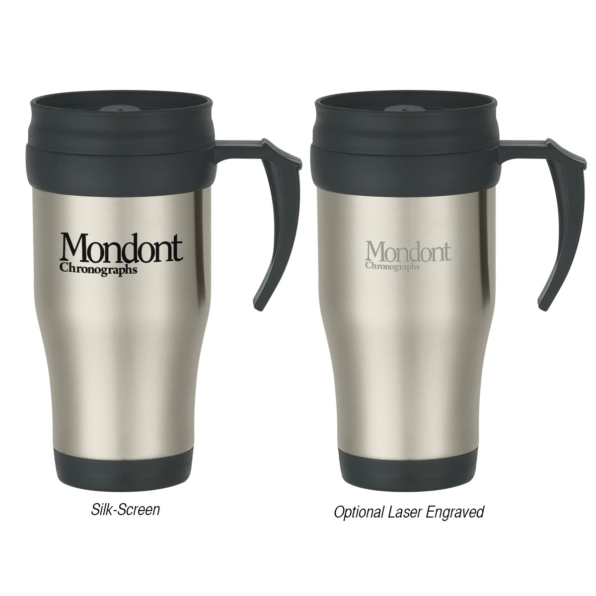 Picture of 16 Oz. Stainless Steel Slide Action Travel Mug