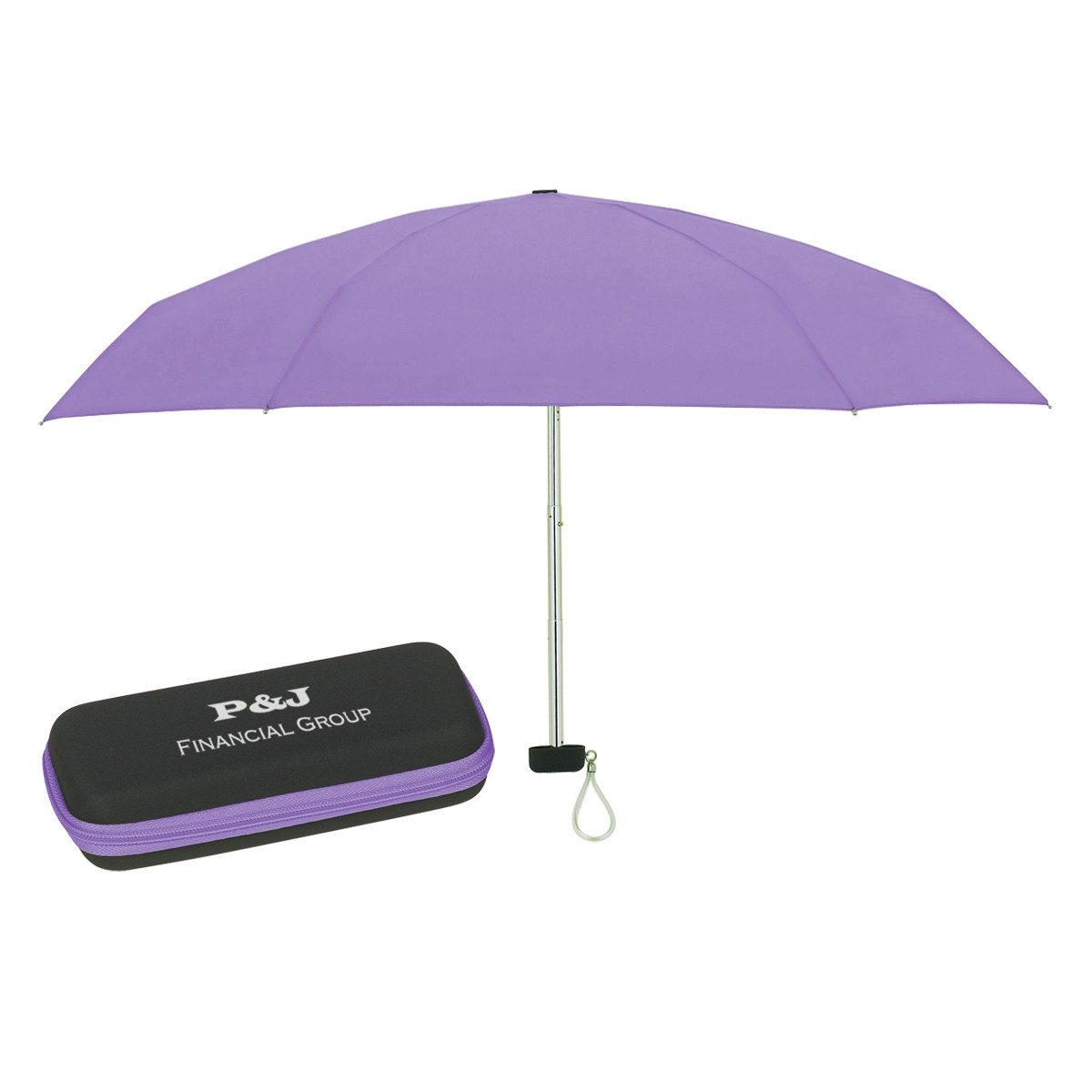 Picture of 37" Arc Telescopic Folding Travel Umbrella With Eva Case