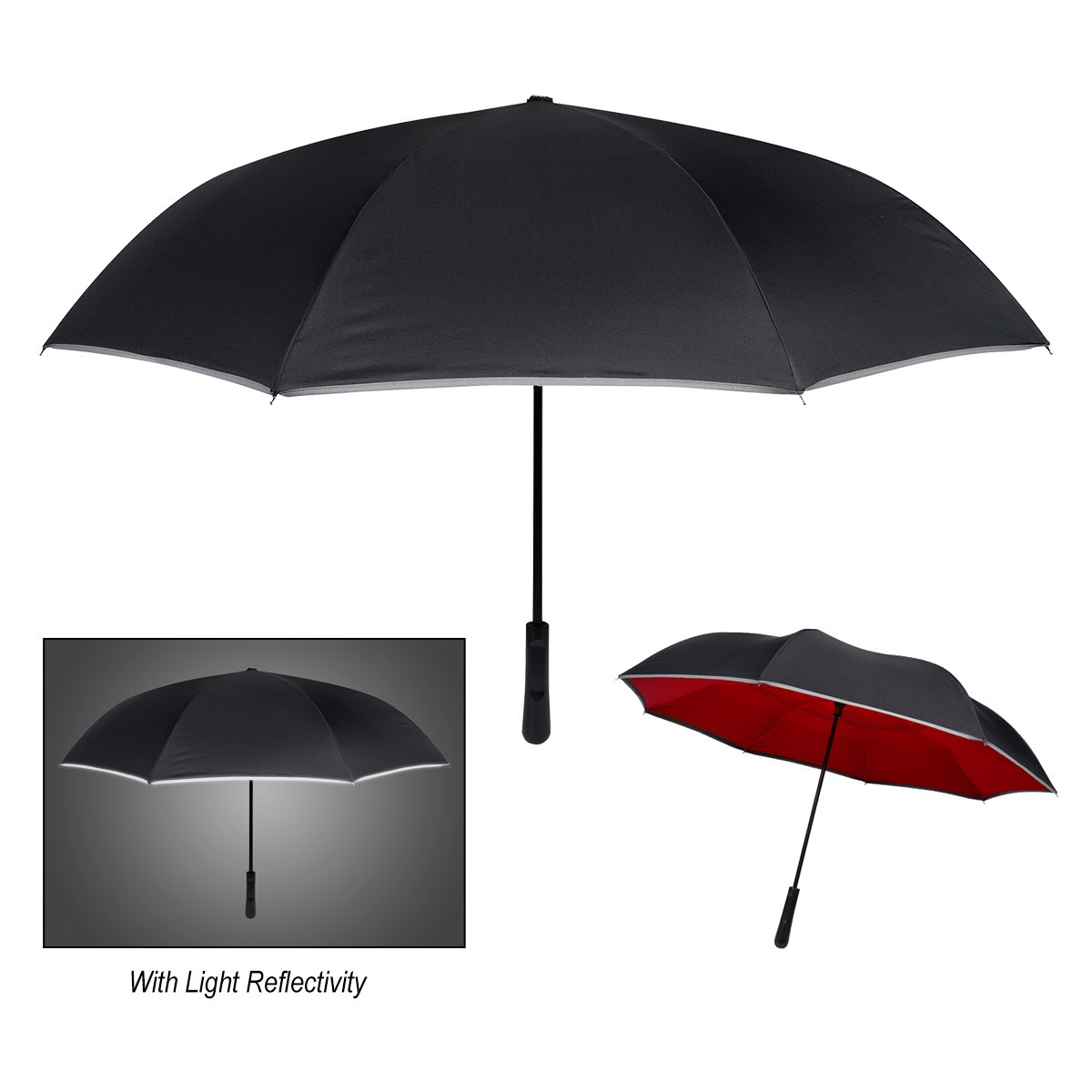 Picture of 48" Arc Reflective Edge Inversion Umbrella