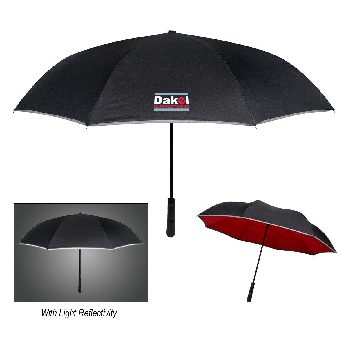 Picture of 48" Arc Reflective Edge Inversion Umbrella