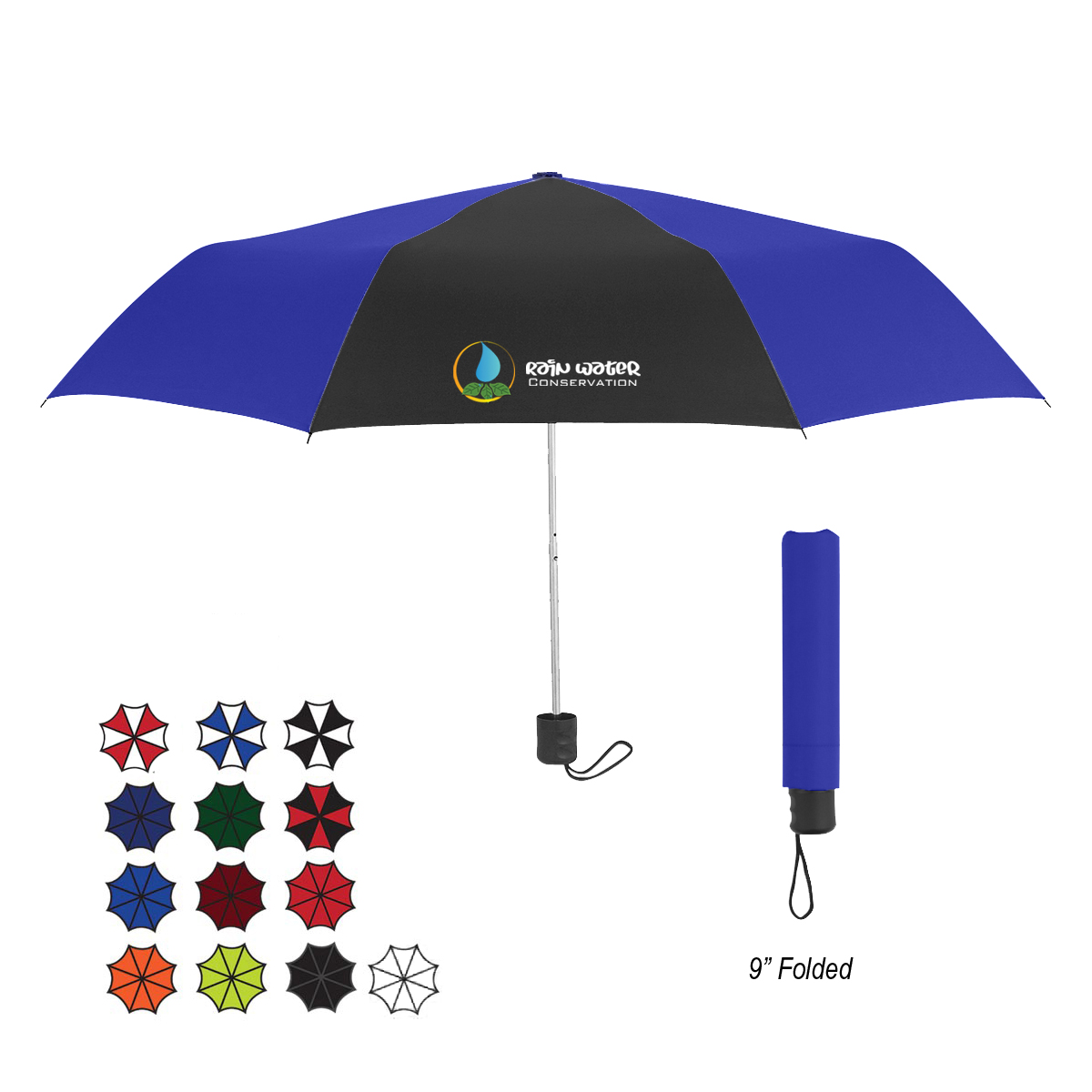 Picture of 42" Arc Budget Recycled Telescopic Umbrella