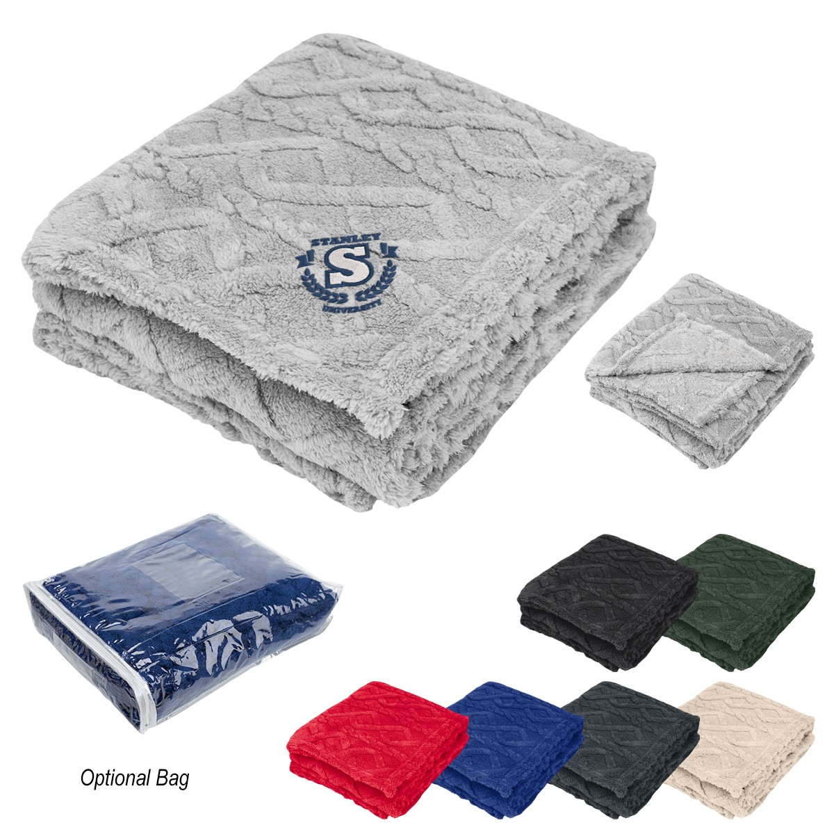Picture of Alpine Rpet Sherpa Blanket
