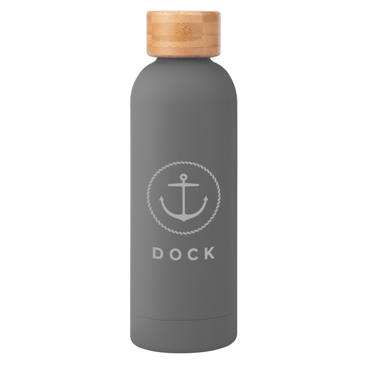 Picture of 17 Oz. Blair Recycled Stainless Steel Bottle With Bamboo Lid