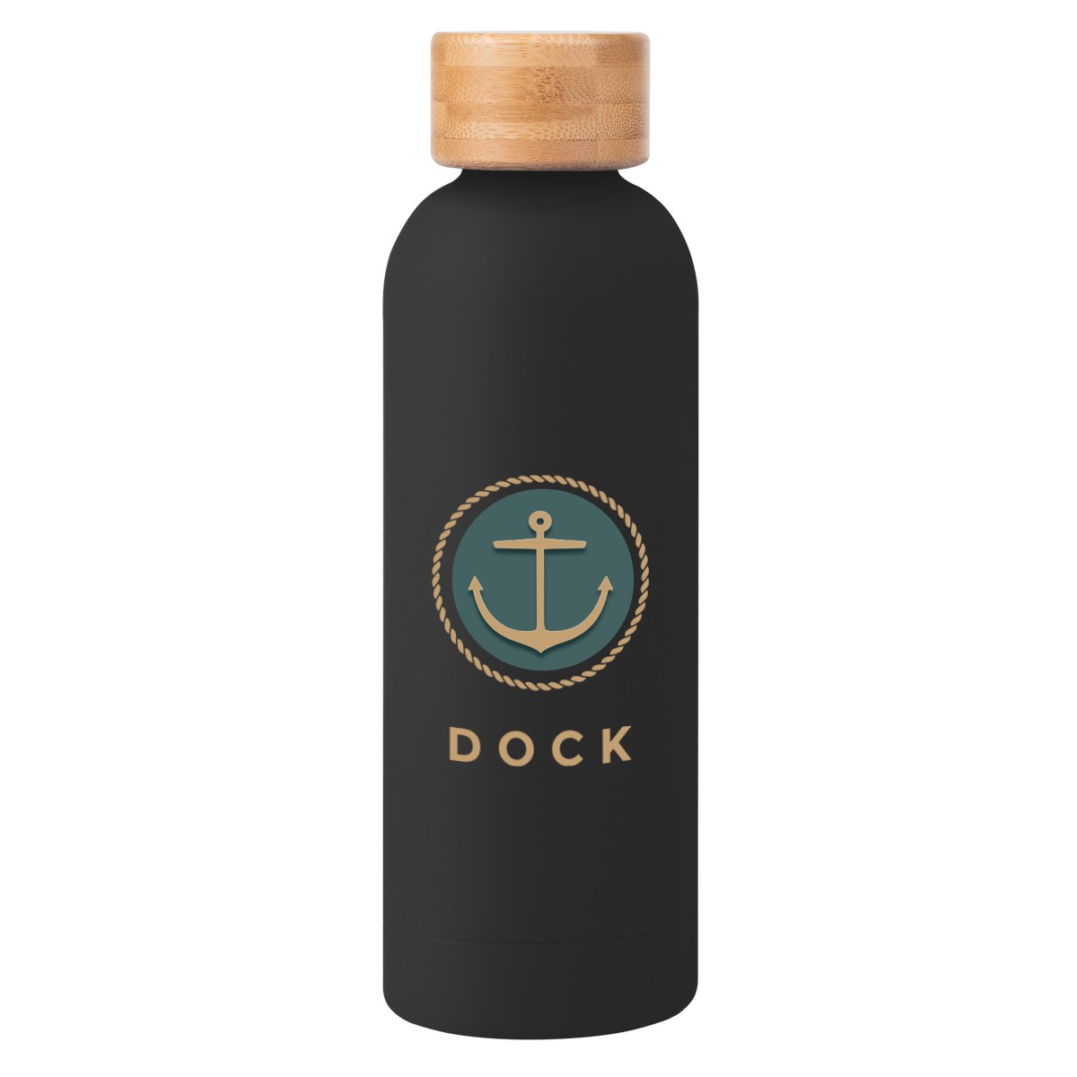 Picture of 17 Oz. Blair Recycled Stainless Steel Bottle With Bamboo Lid