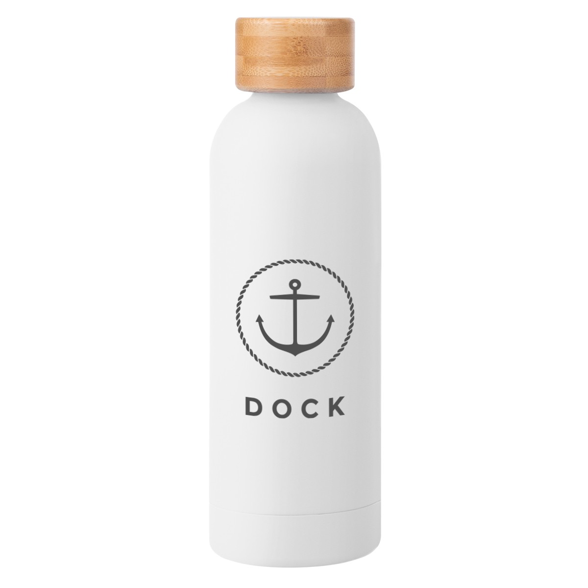 Picture of 17 Oz. Blair Recycled Stainless Steel Bottle With Bamboo Lid
