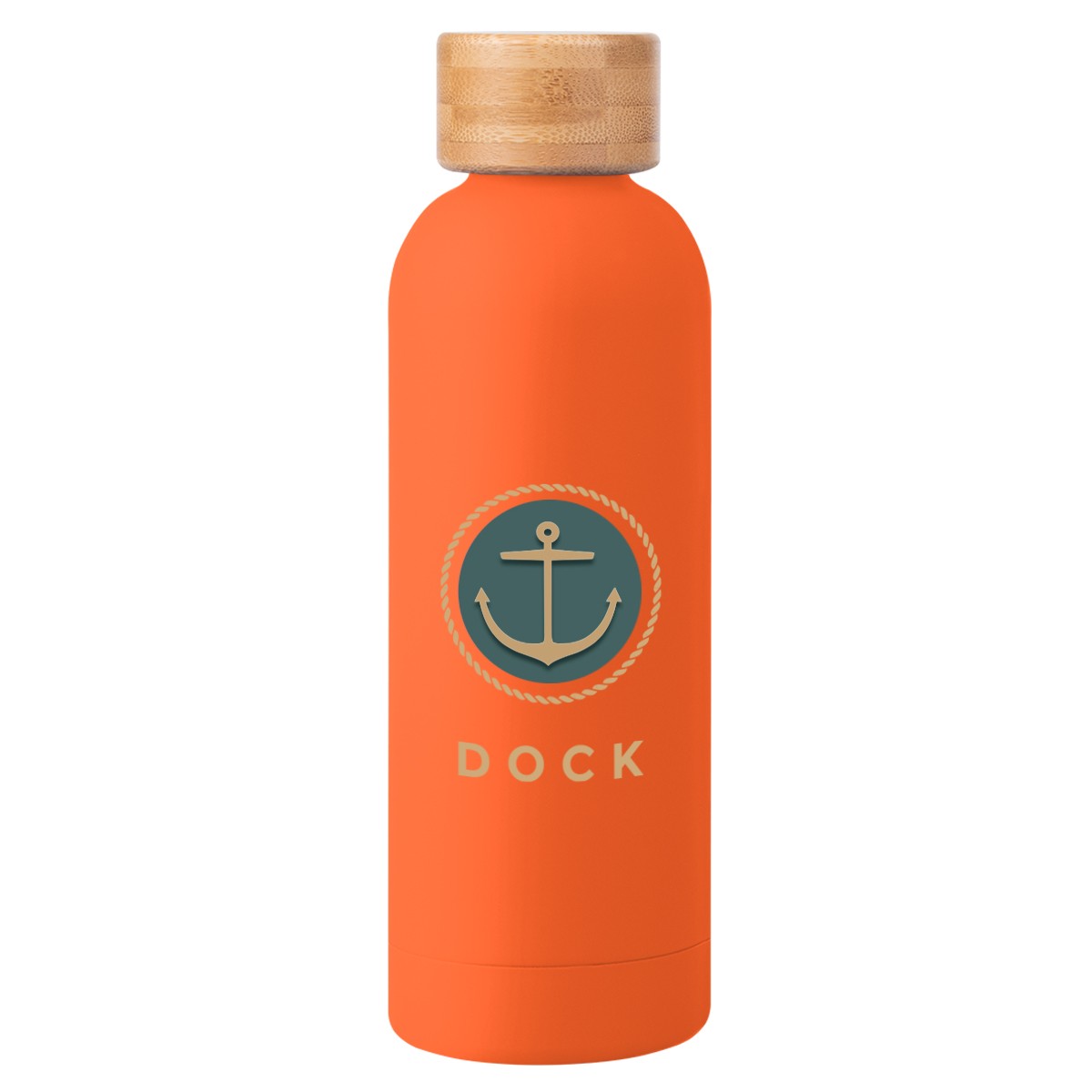 Picture of 17 Oz. Blair Recycled Stainless Steel Bottle With Bamboo Lid