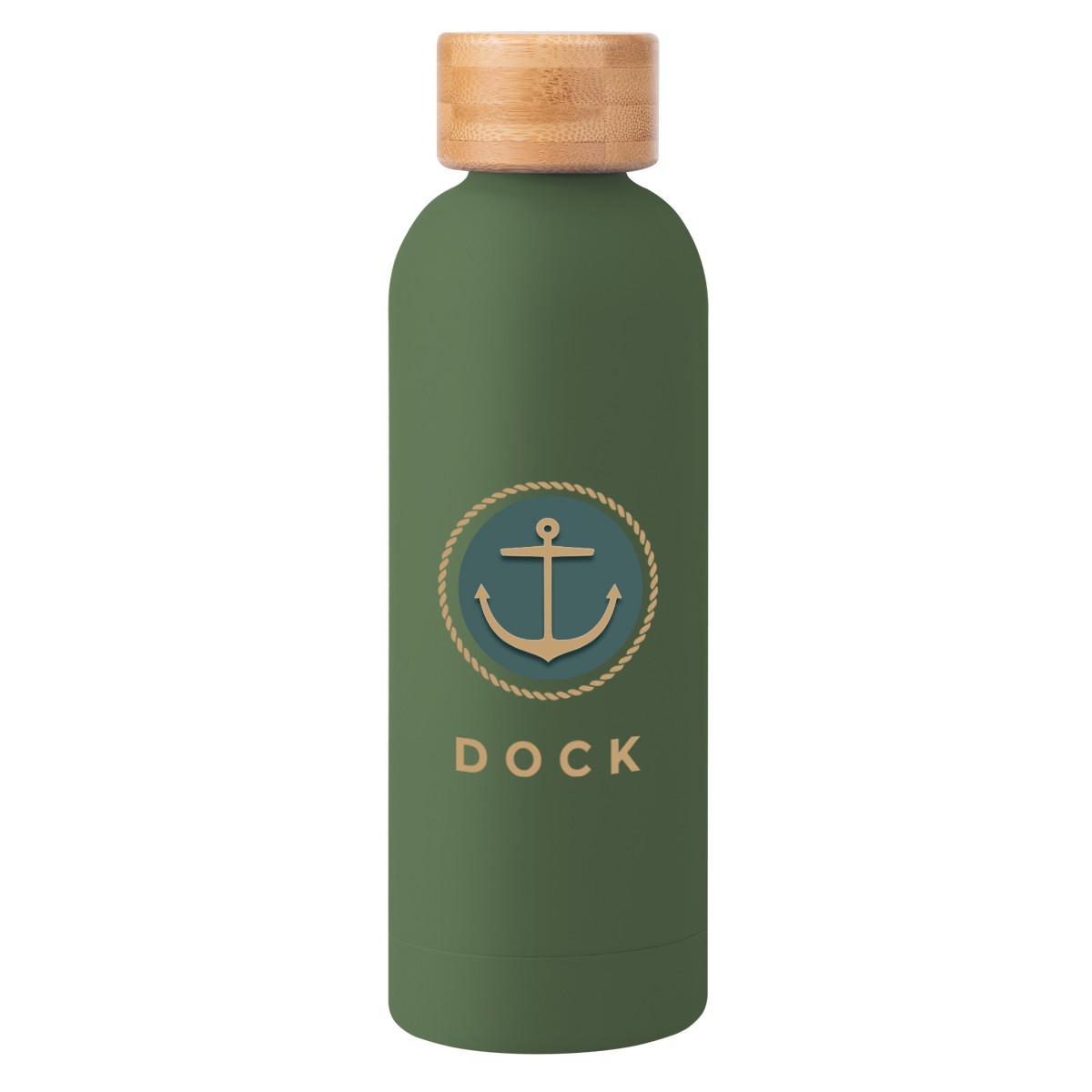 Picture of 17 Oz. Blair Recycled Stainless Steel Bottle With Bamboo Lid