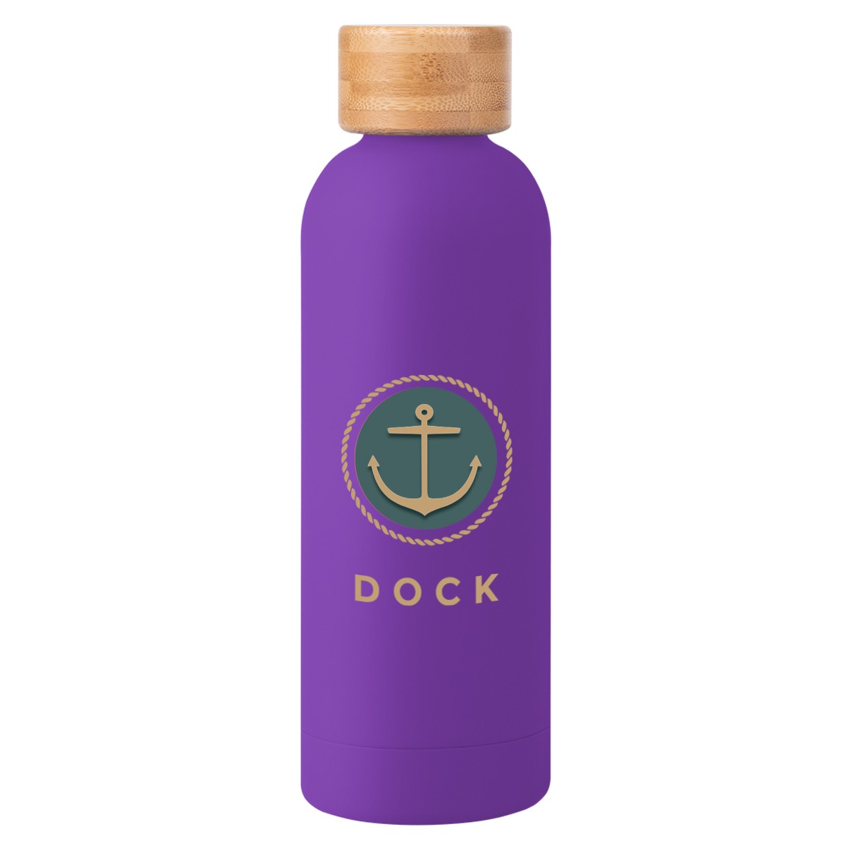Picture of 17 Oz. Blair Recycled Stainless Steel Bottle With Bamboo Lid