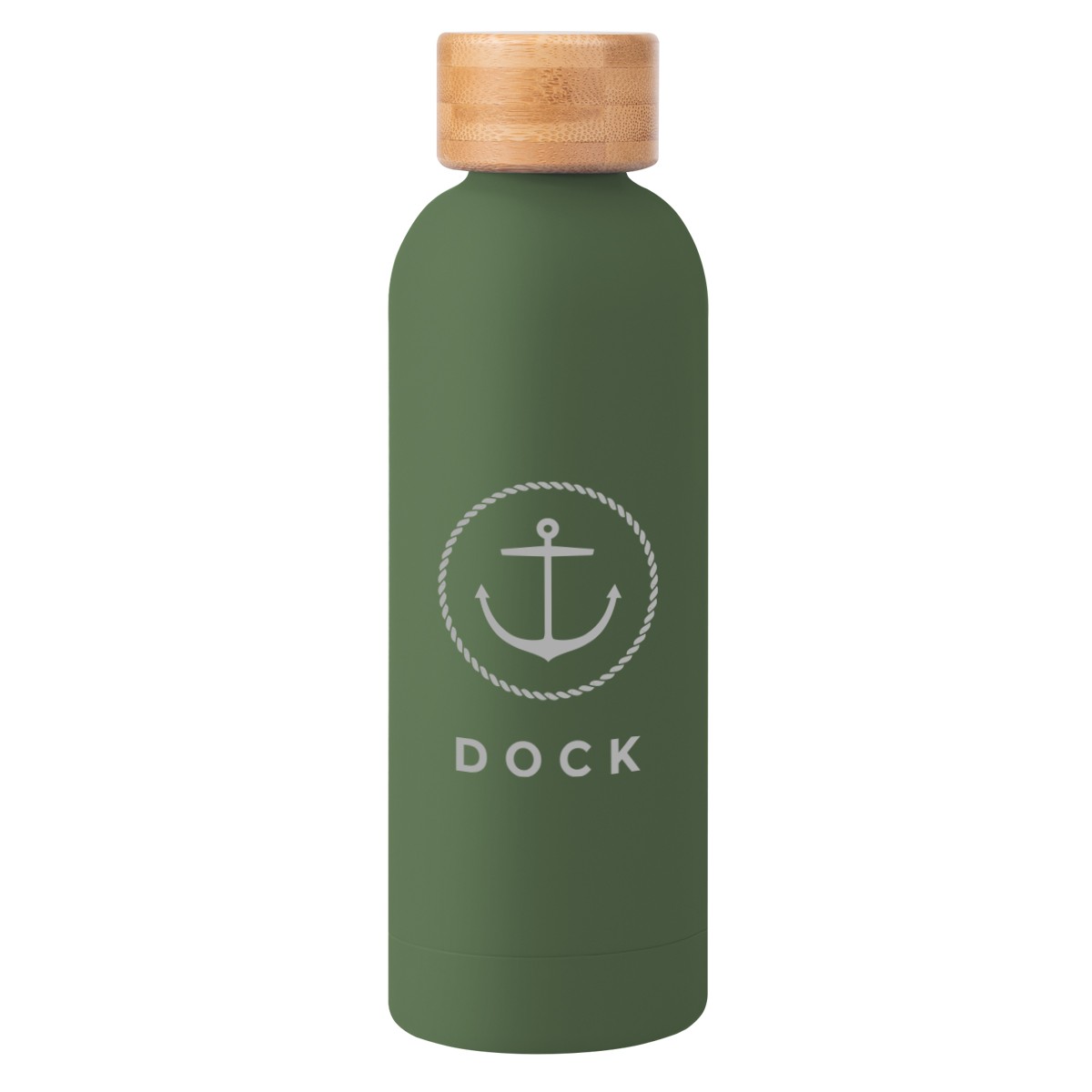Picture of 17 Oz. Blair Recycled Stainless Steel Bottle With Bamboo Lid
