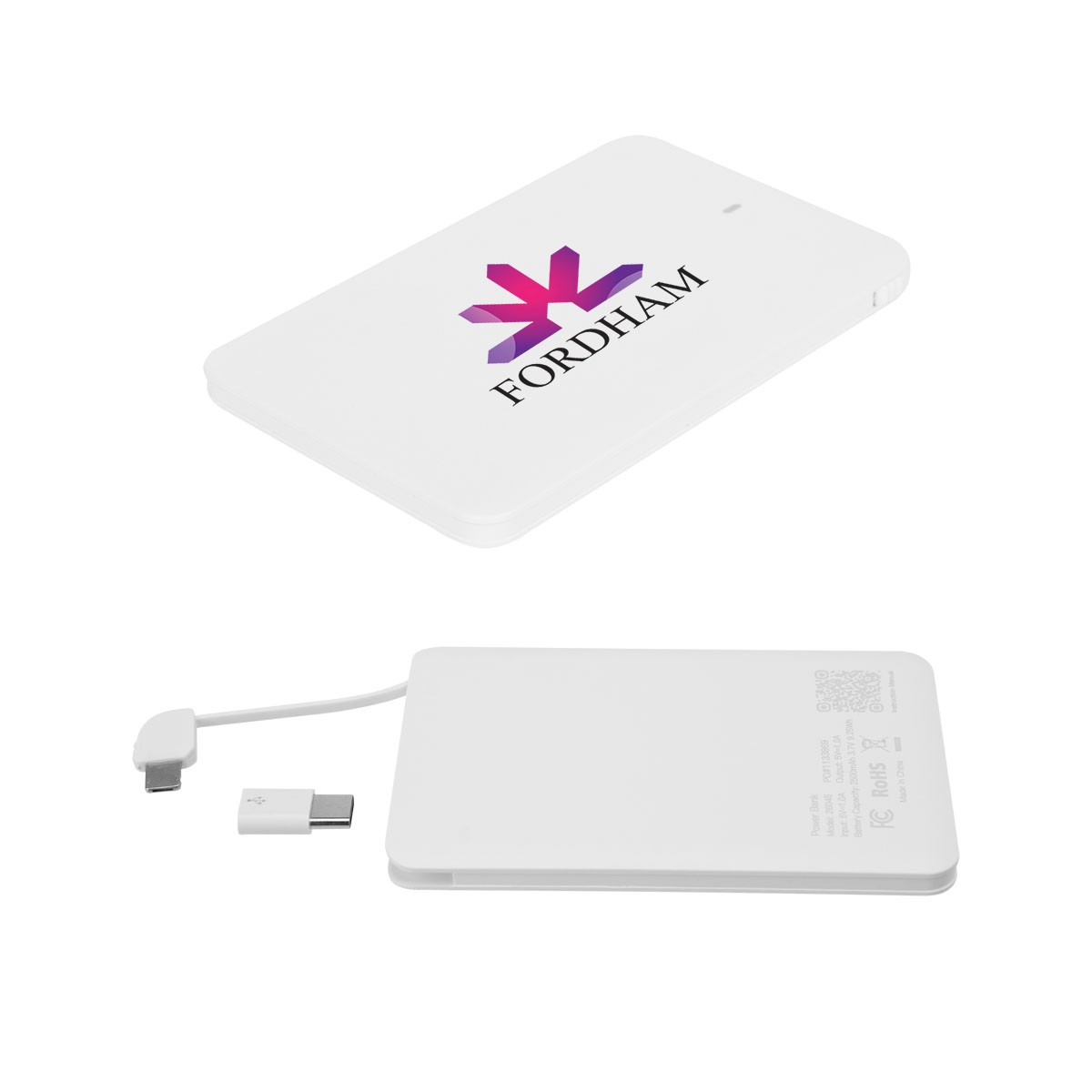 Picture of Slim 2500 Mah 3-in-1 Power Bank
