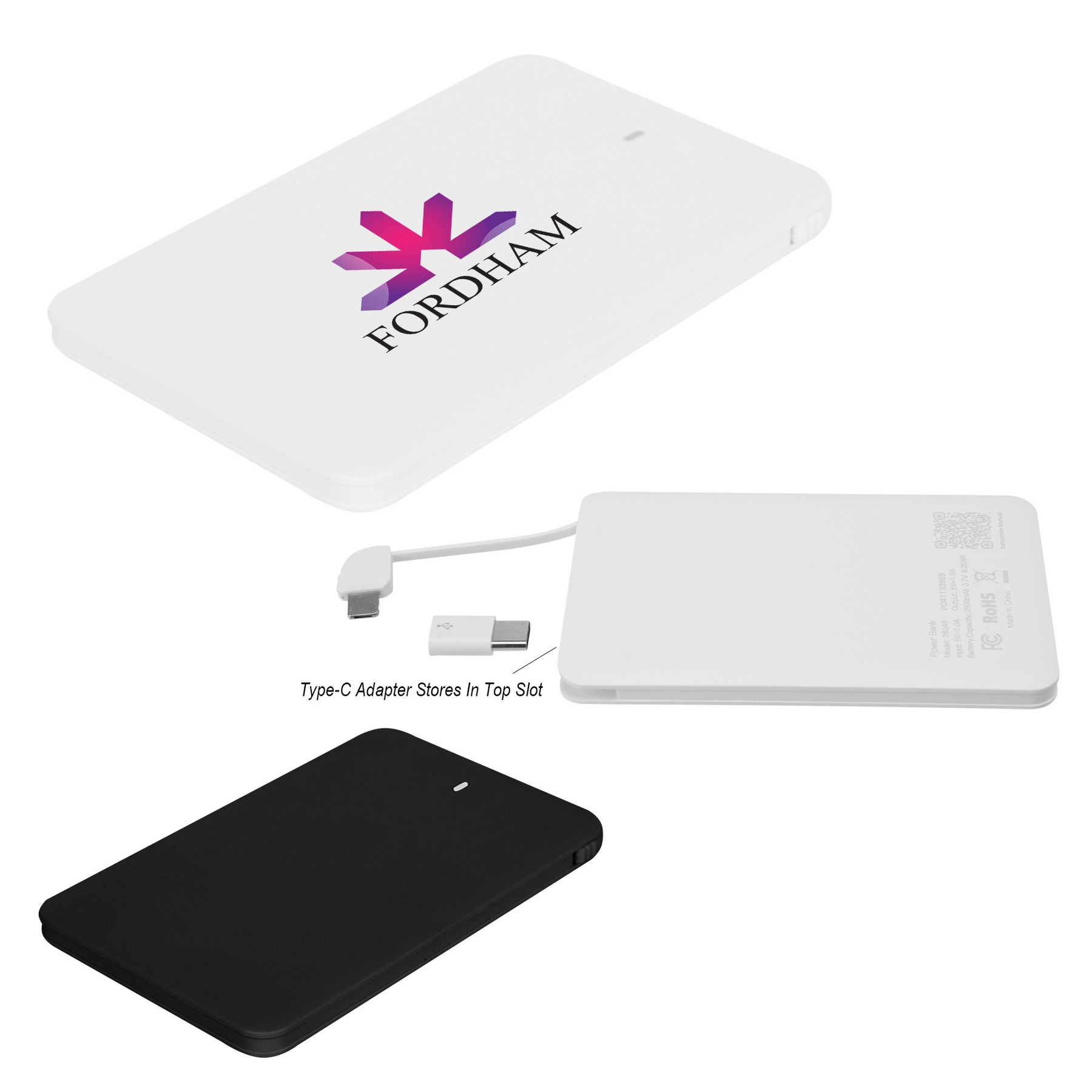 Picture of Slim 2500 Mah 3-in-1 Power Bank
