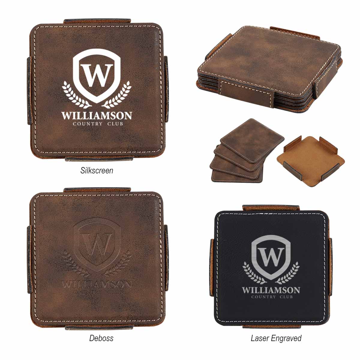 Picture of 4-piece Coaster Set With Holder