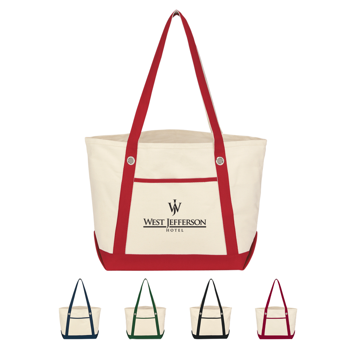 Picture of Medium Cotton Canvas Sailing Tote Bag