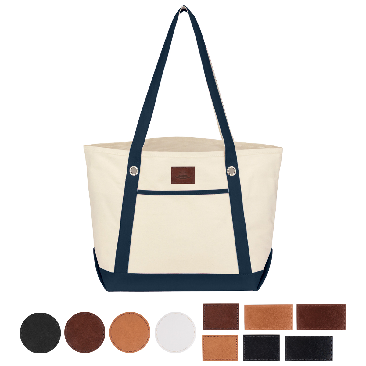 Picture of Medium Cotton Canvas Sailing Tote Bag