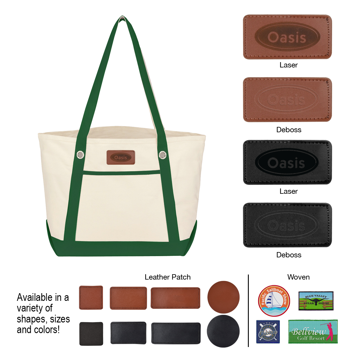 Picture of Medium Cotton Canvas Sailing Tote Bag