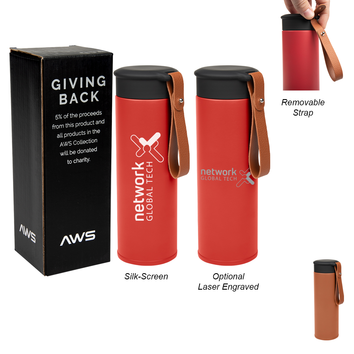 Picture of 14 Oz. Aws Conrad Stainless Steel Bottle