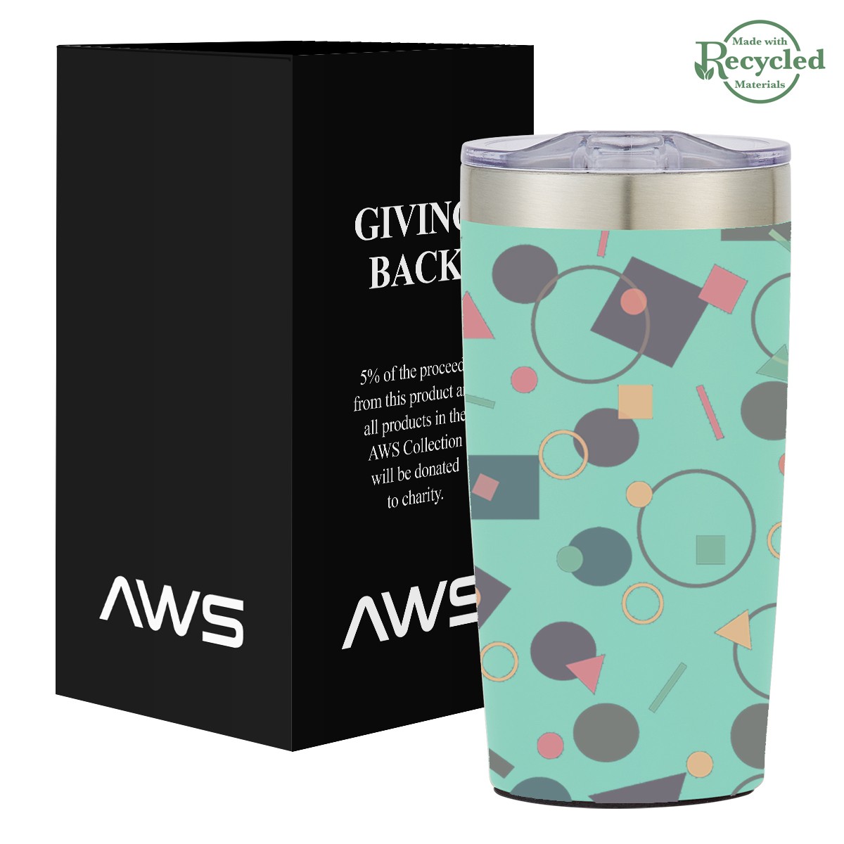Picture of Aws 20 Oz. Full Color Two-tone Himalayan Tumbler