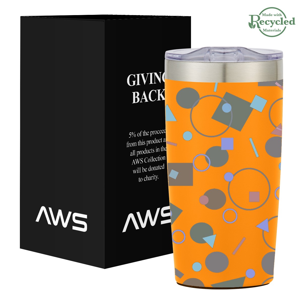 Picture of Aws 20 Oz. Full Color Two-tone Himalayan Tumbler