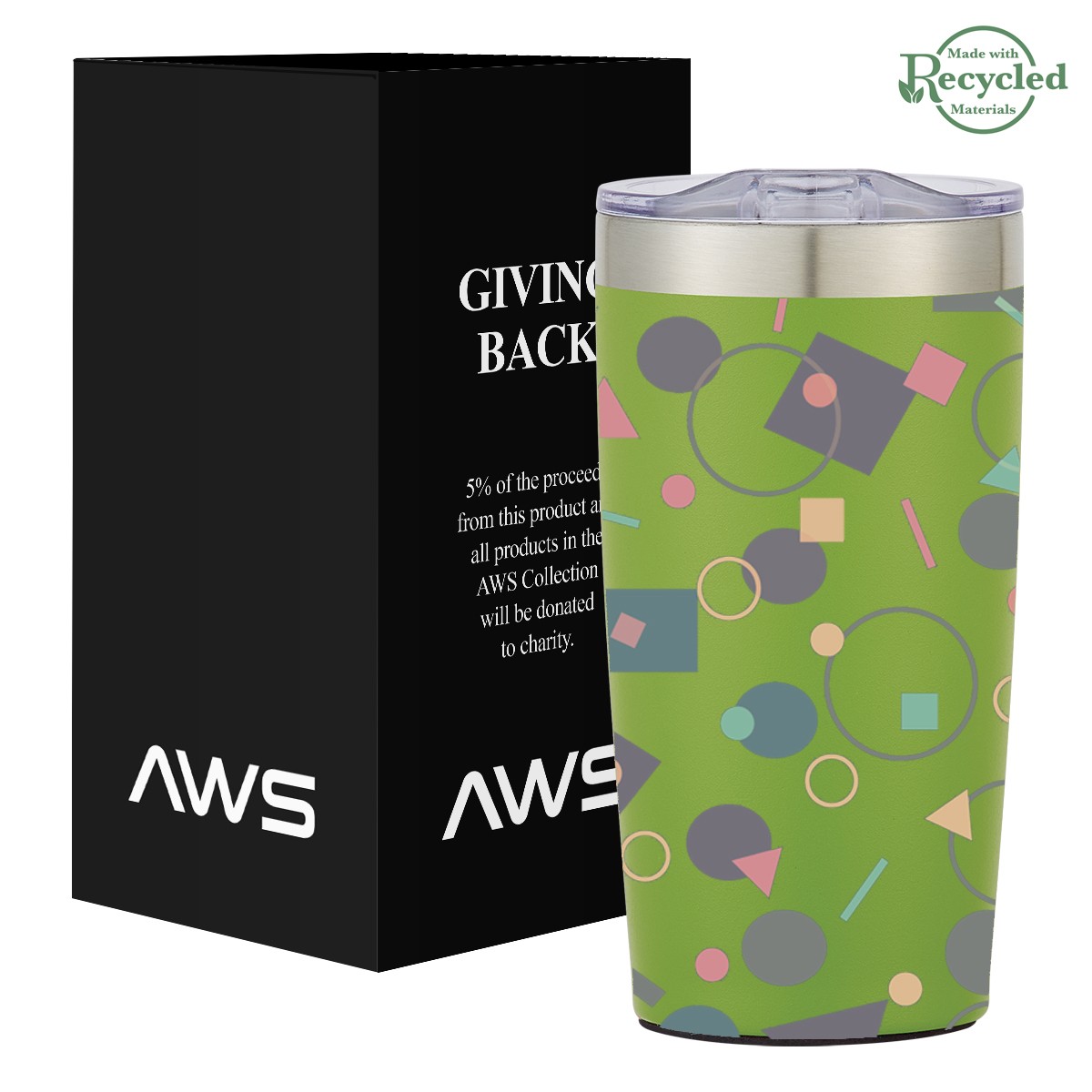 Picture of Aws 20 Oz. Full Color Two-tone Himalayan Tumbler