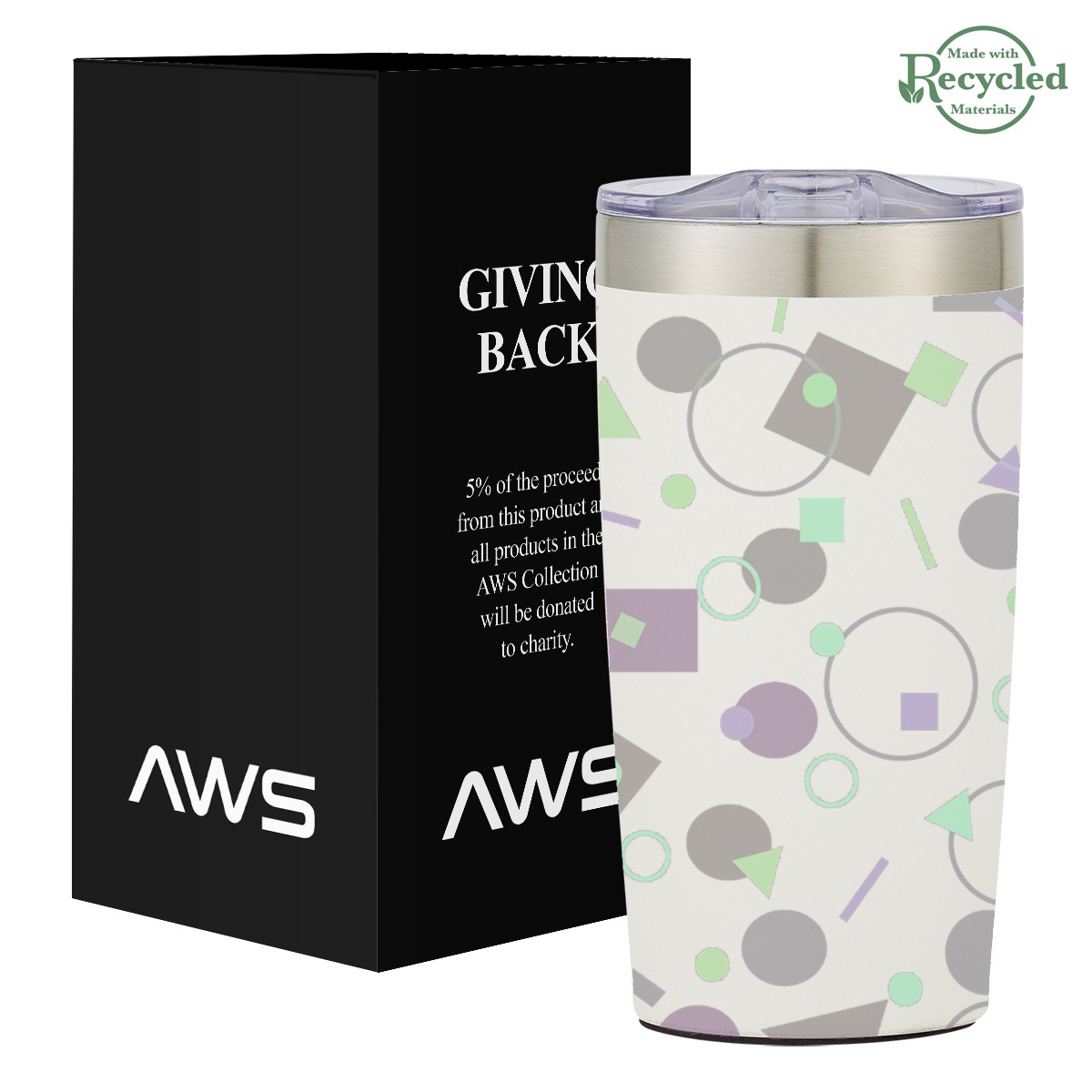 Picture of Aws 20 Oz. Full Color Two-tone Himalayan Tumbler