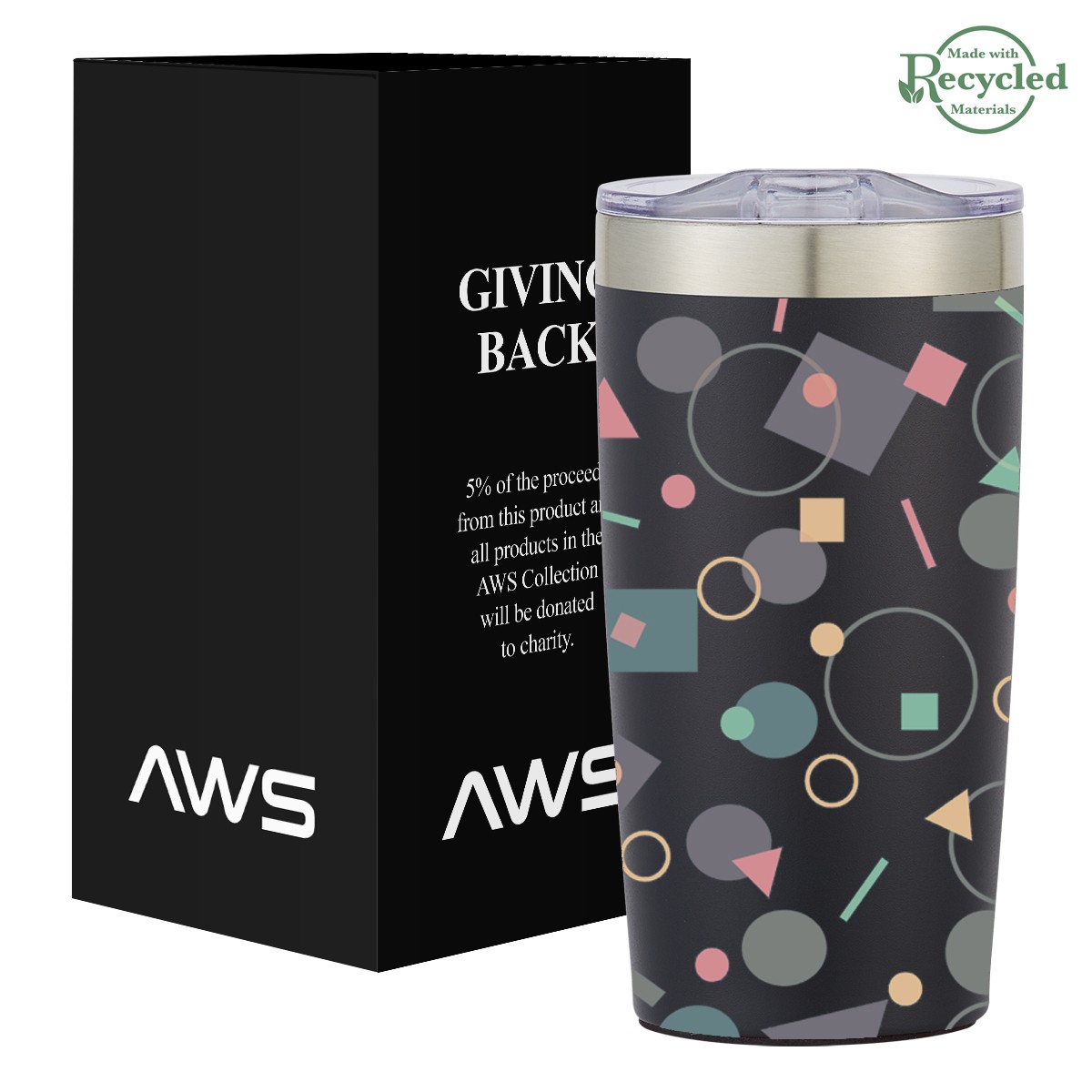 Picture of Aws 20 Oz. Full Color Two-tone Himalayan Tumbler