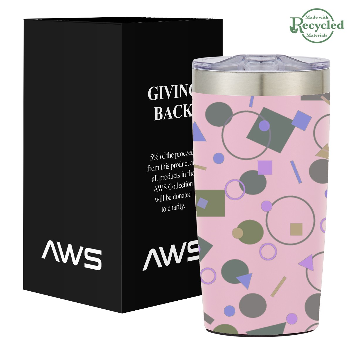 Picture of Aws 20 Oz. Full Color Two-tone Himalayan Tumbler