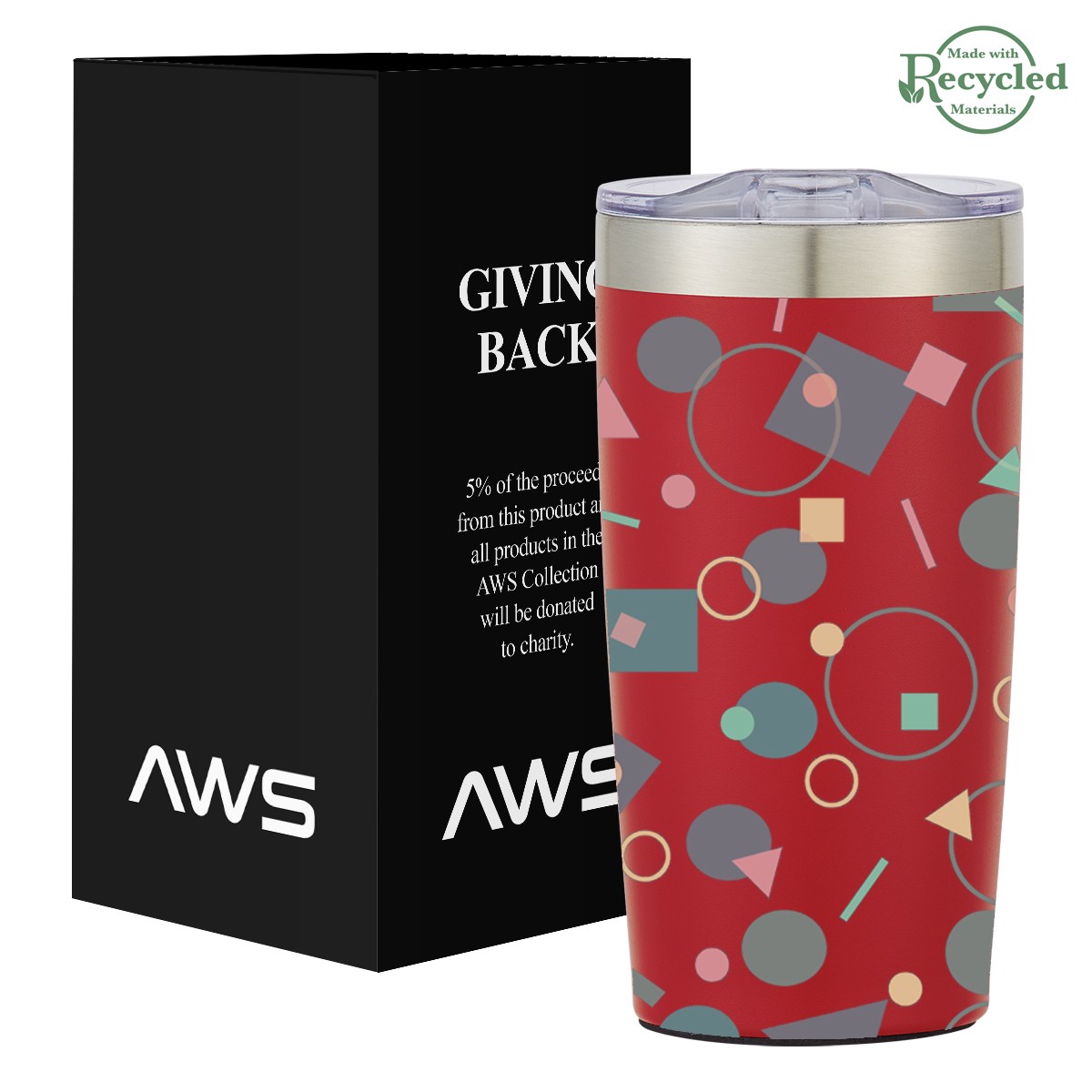 Picture of Aws 20 Oz. Full Color Two-tone Himalayan Tumbler