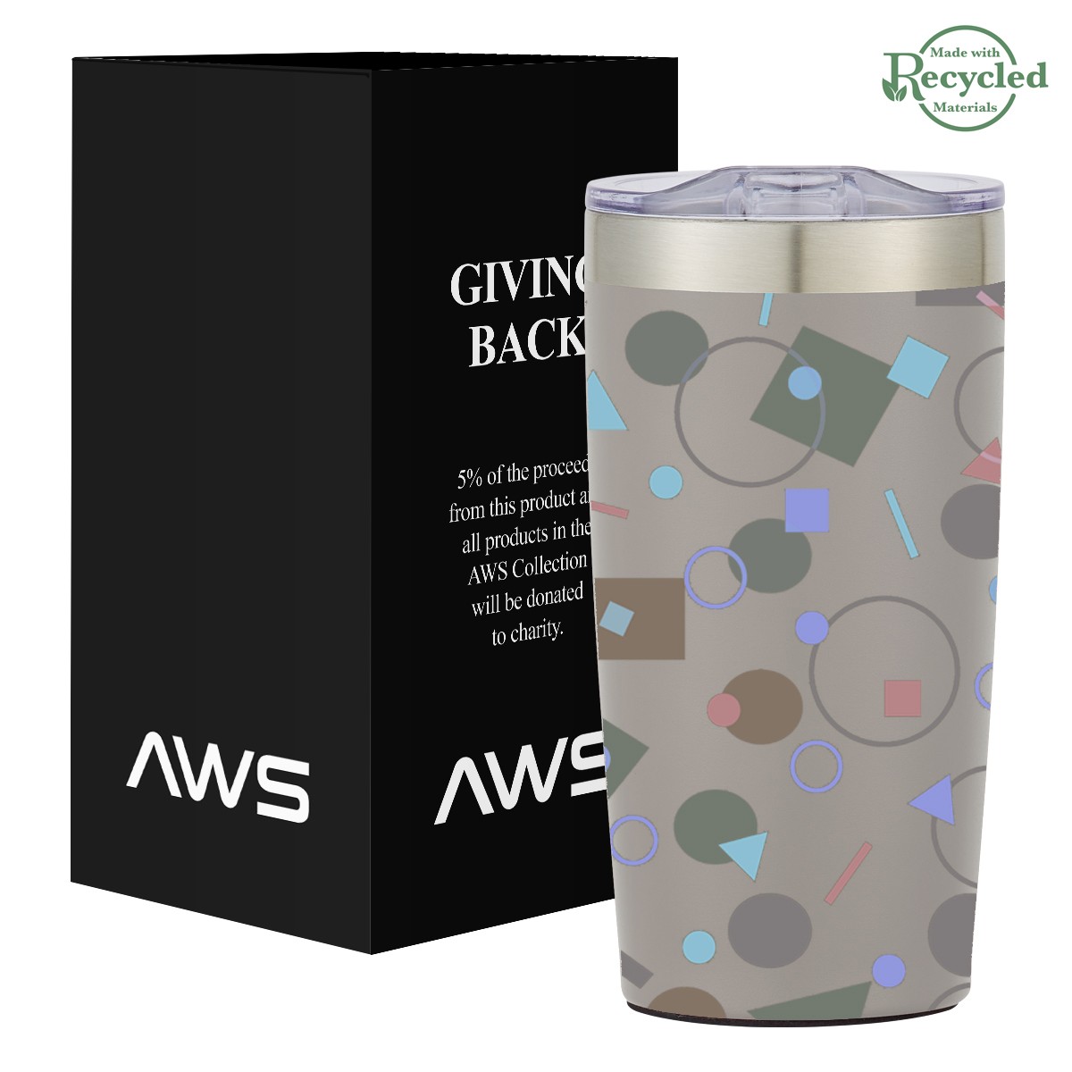 Picture of Aws 20 Oz. Full Color Two-tone Himalayan Tumbler