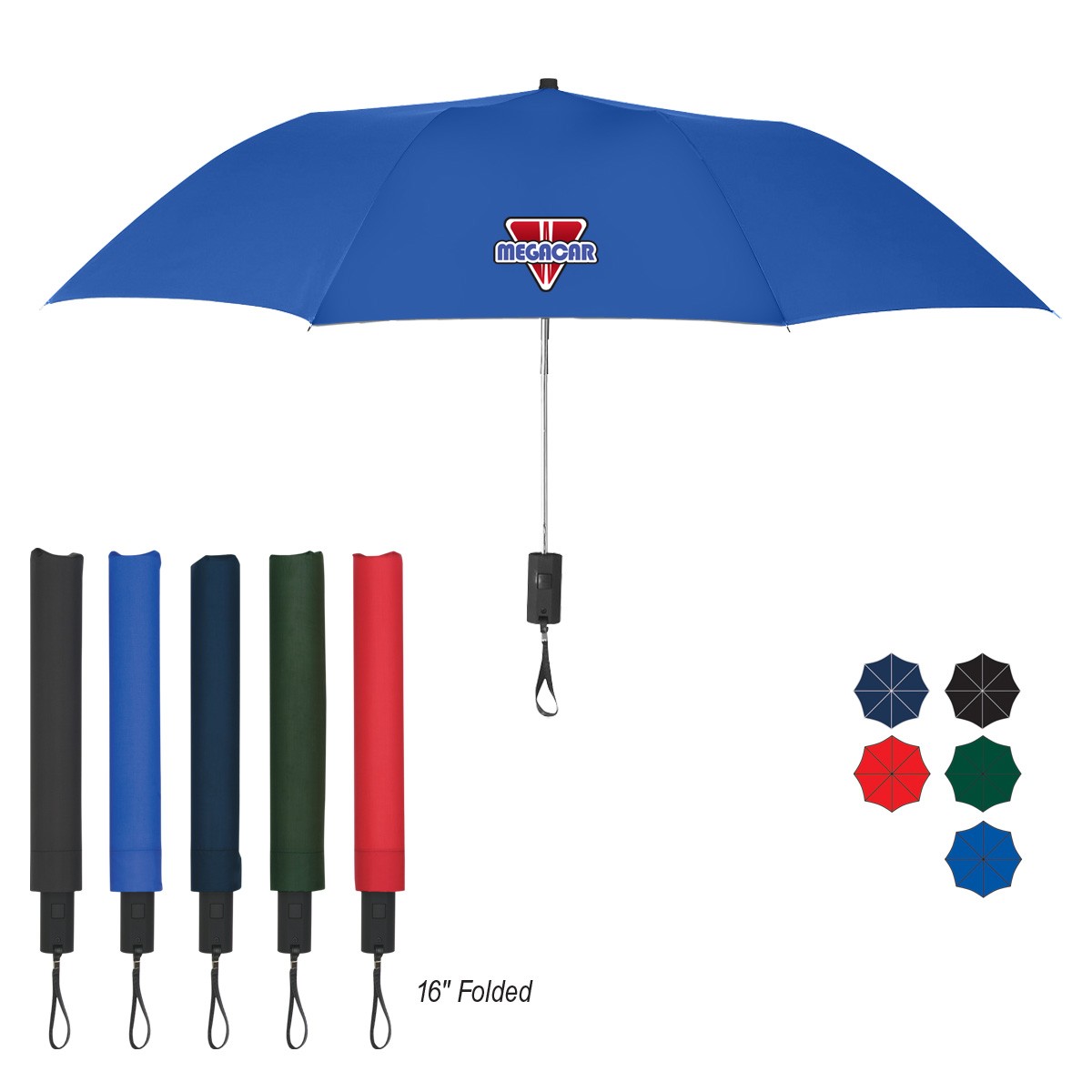 Picture of 44" Arc Automatic Open Telescopic Folding Umbrella