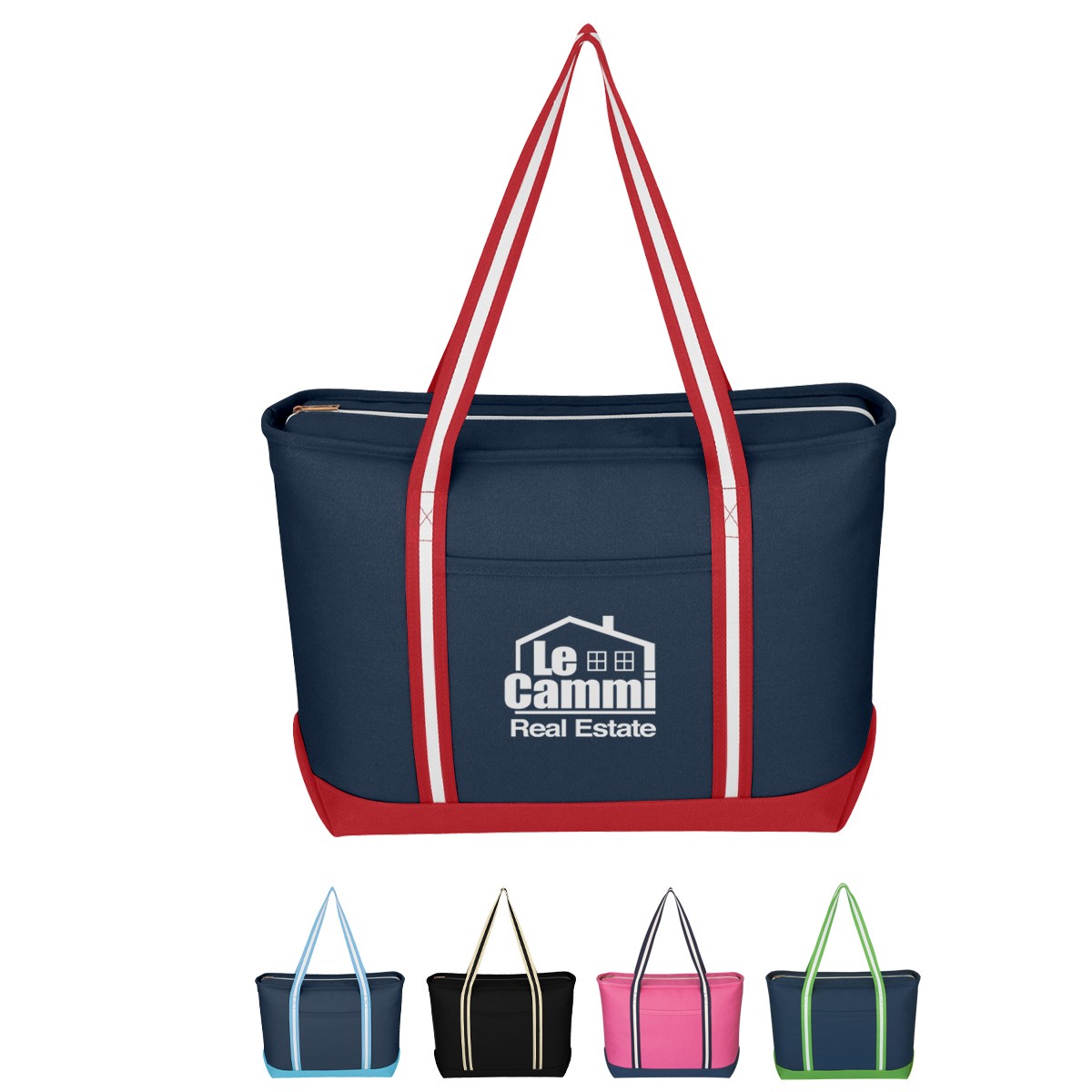 Picture of Large Cotton Canvas Admiral Tote Bag