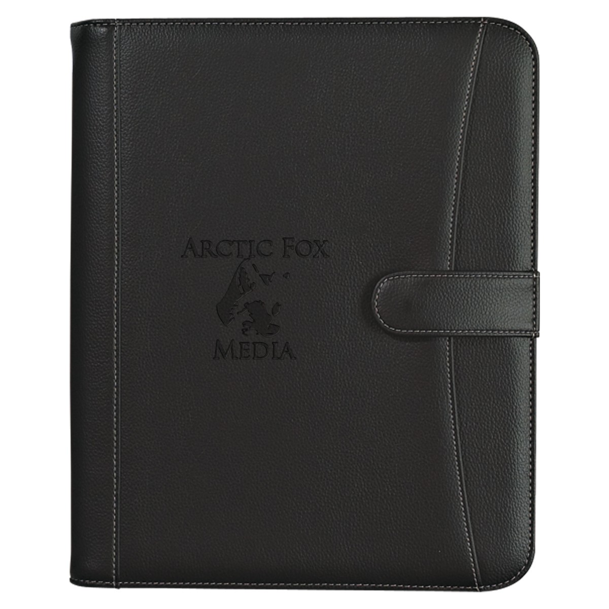 Picture of Pebble Grain Zippered Portfolio With Calculator