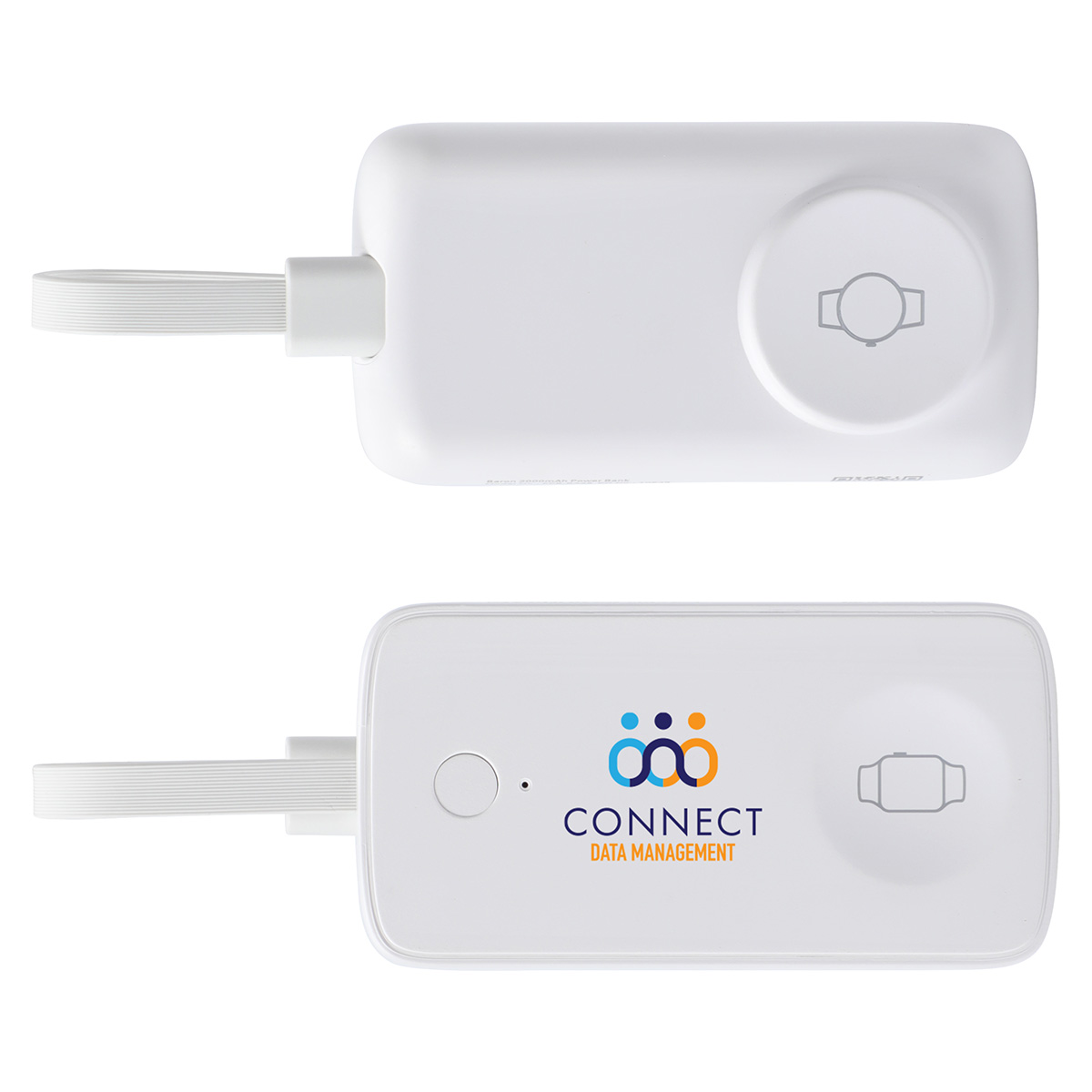 Picture of Baron 2000mAh Power Bank with Watch Charger & Built-In Cable