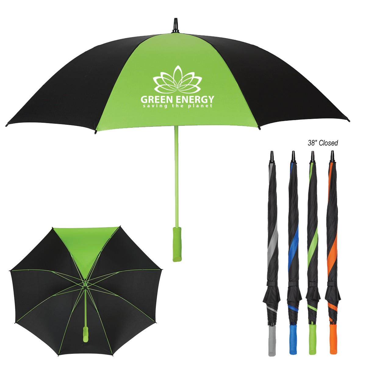 Picture of 60" Arc Splash Of Color Golf Umbrella