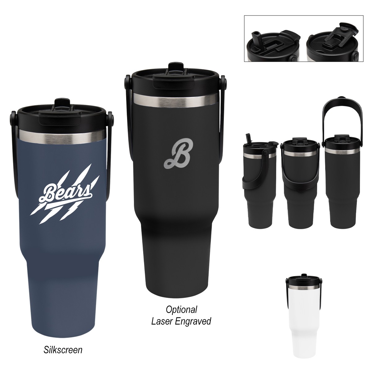 Picture of 40 Oz. Peak Intrepid Recycled Stainless Steel Tumbler