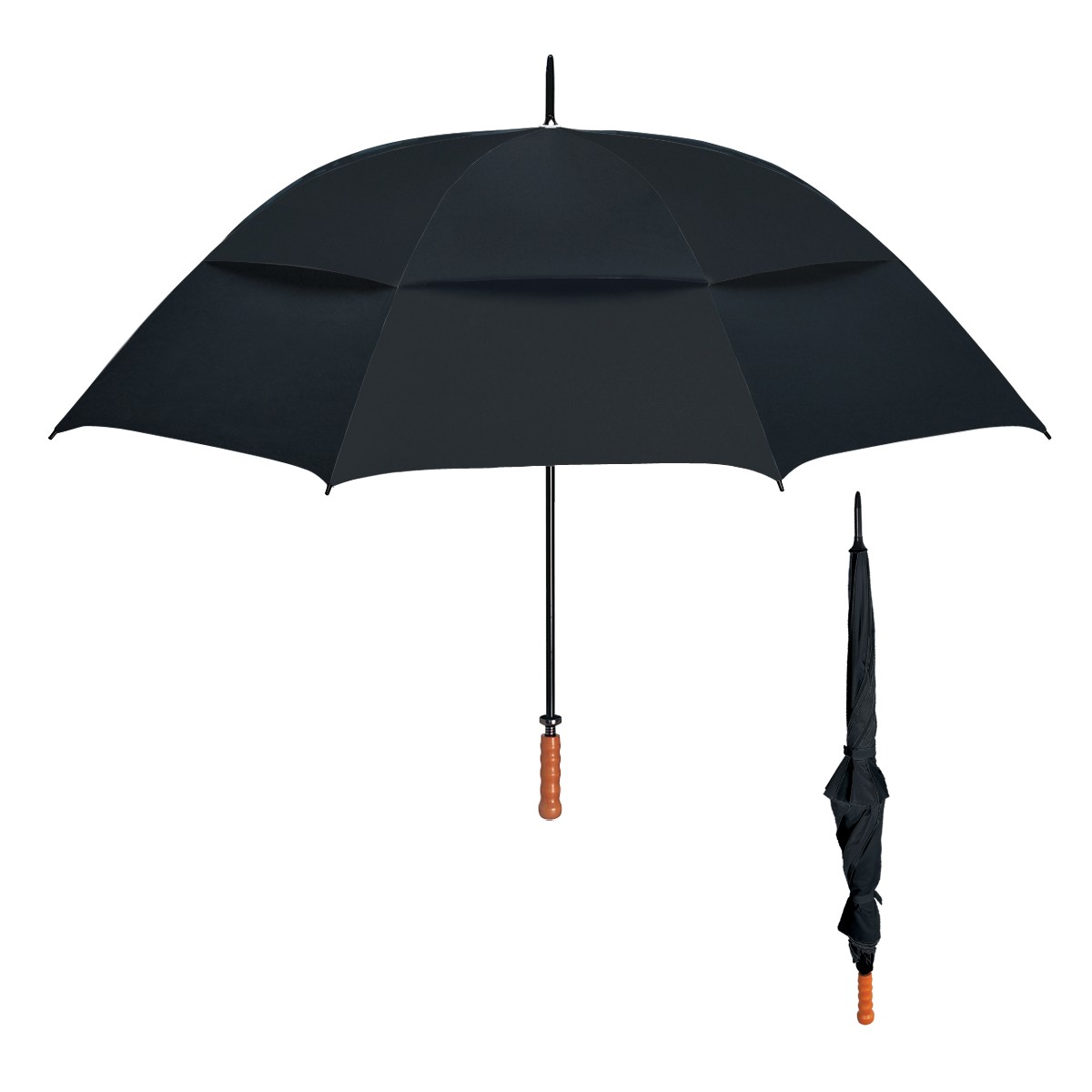Picture of 68" Arc Windproof Vented Umbrella