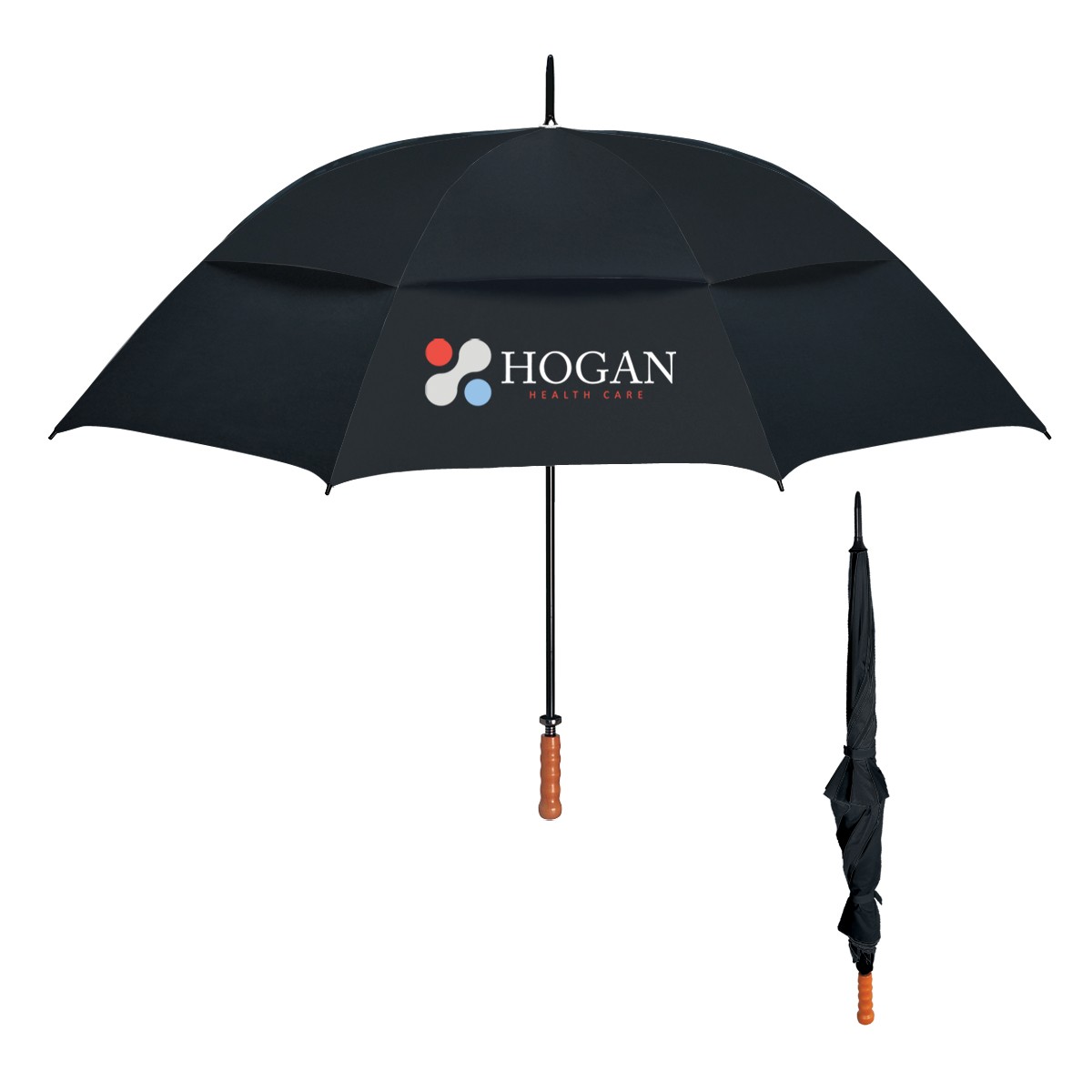 Picture of 68" Arc Windproof Vented Umbrella