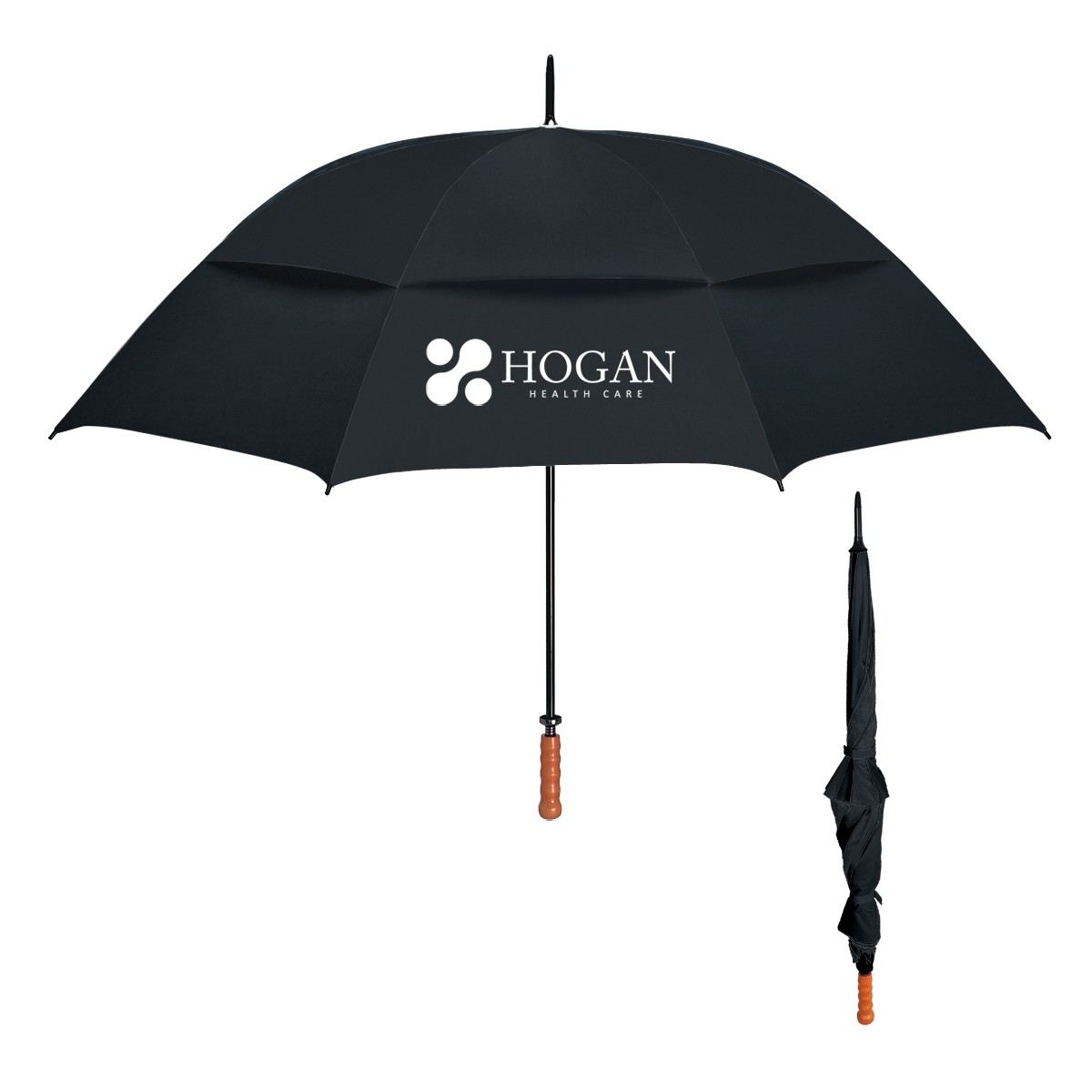 Picture of 68" Arc Windproof Vented Umbrella