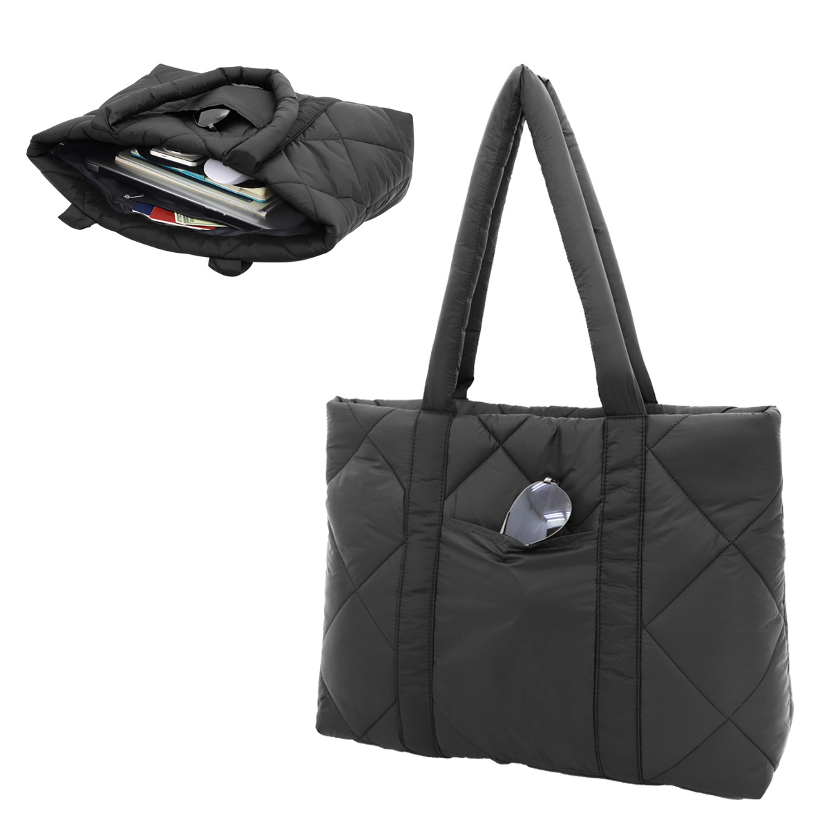 Picture of Veranda Quilted Nylon Tote Bag