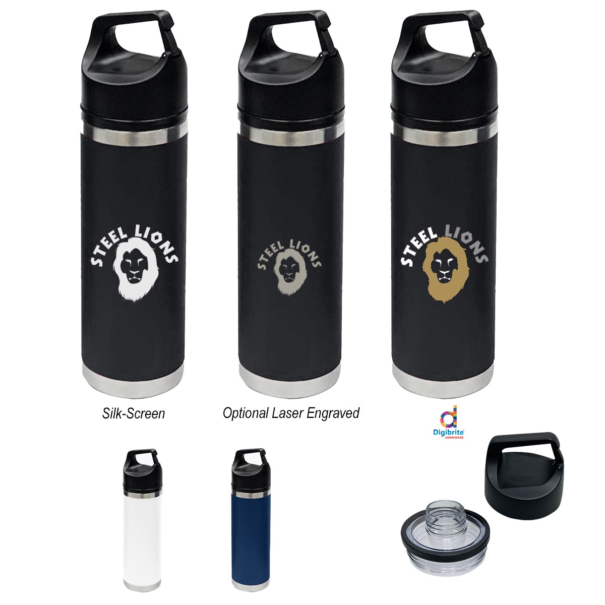 Picture of 18 Oz. Davenport Stainless Steel Bottle