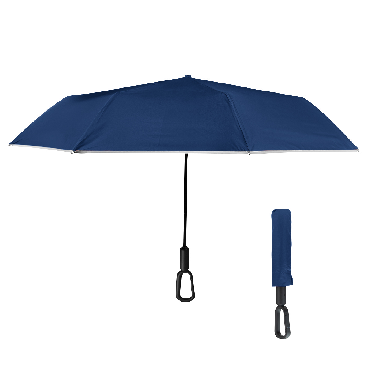 Picture of 46" Arc Reflective Umbrella With Carabiner Handle